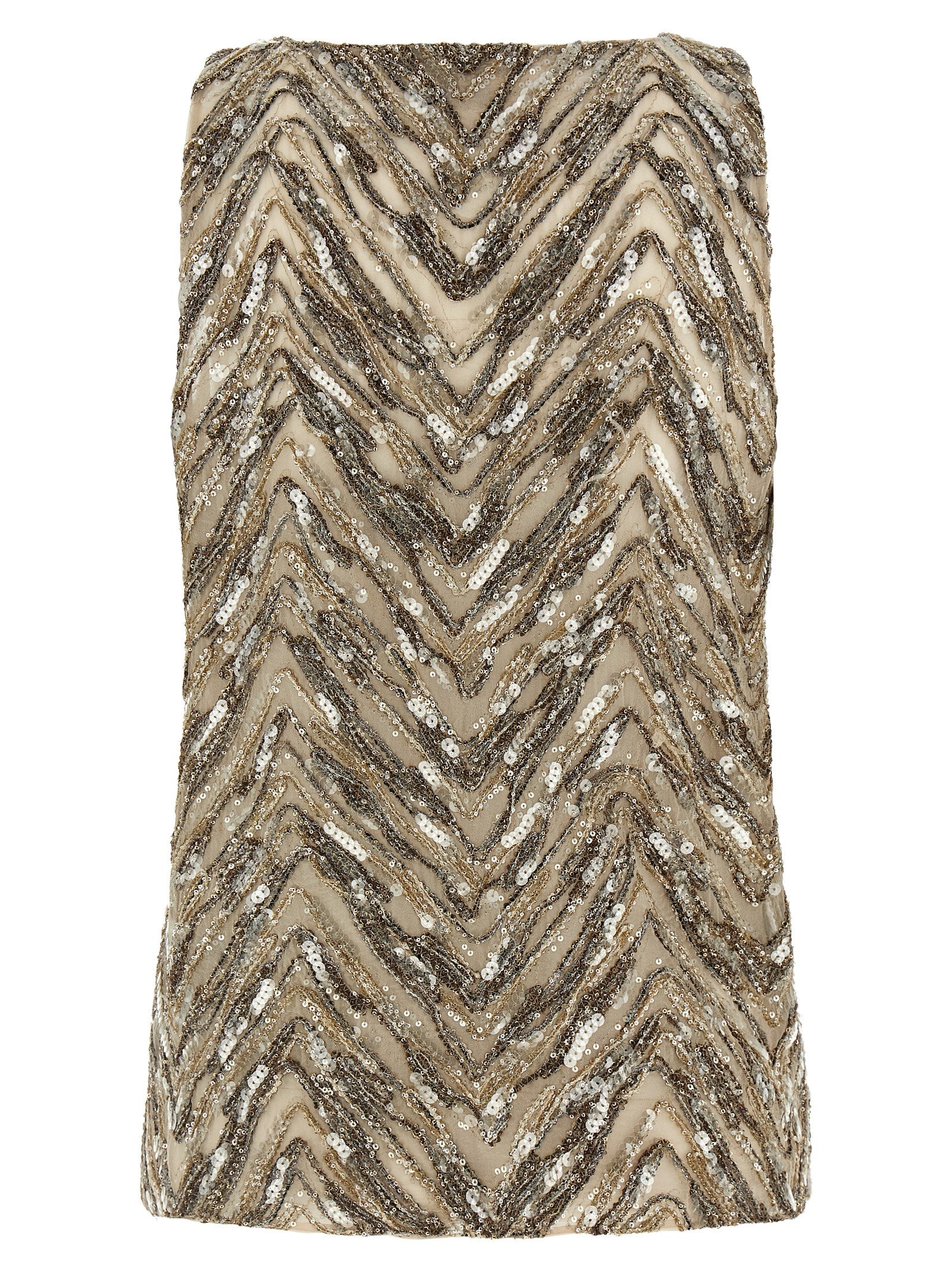 Brunello Cucinelli Women 'Dazzling Chevron Embroidery' Top BRUNELLO CUCINELLI