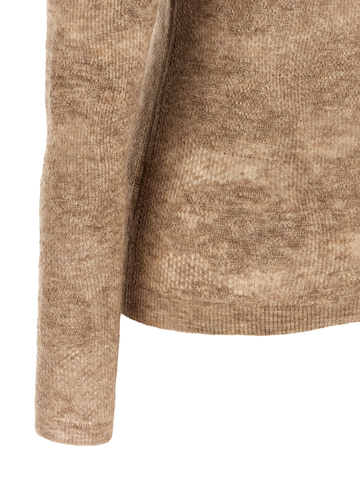Brunello Cucinelli Women Beige 'Flower Lace' Sweater BRUNELLO CUCINELLI