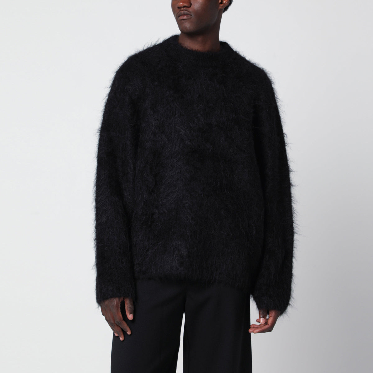 Sefr Black Haru Alpaca Sweater Men SEFR