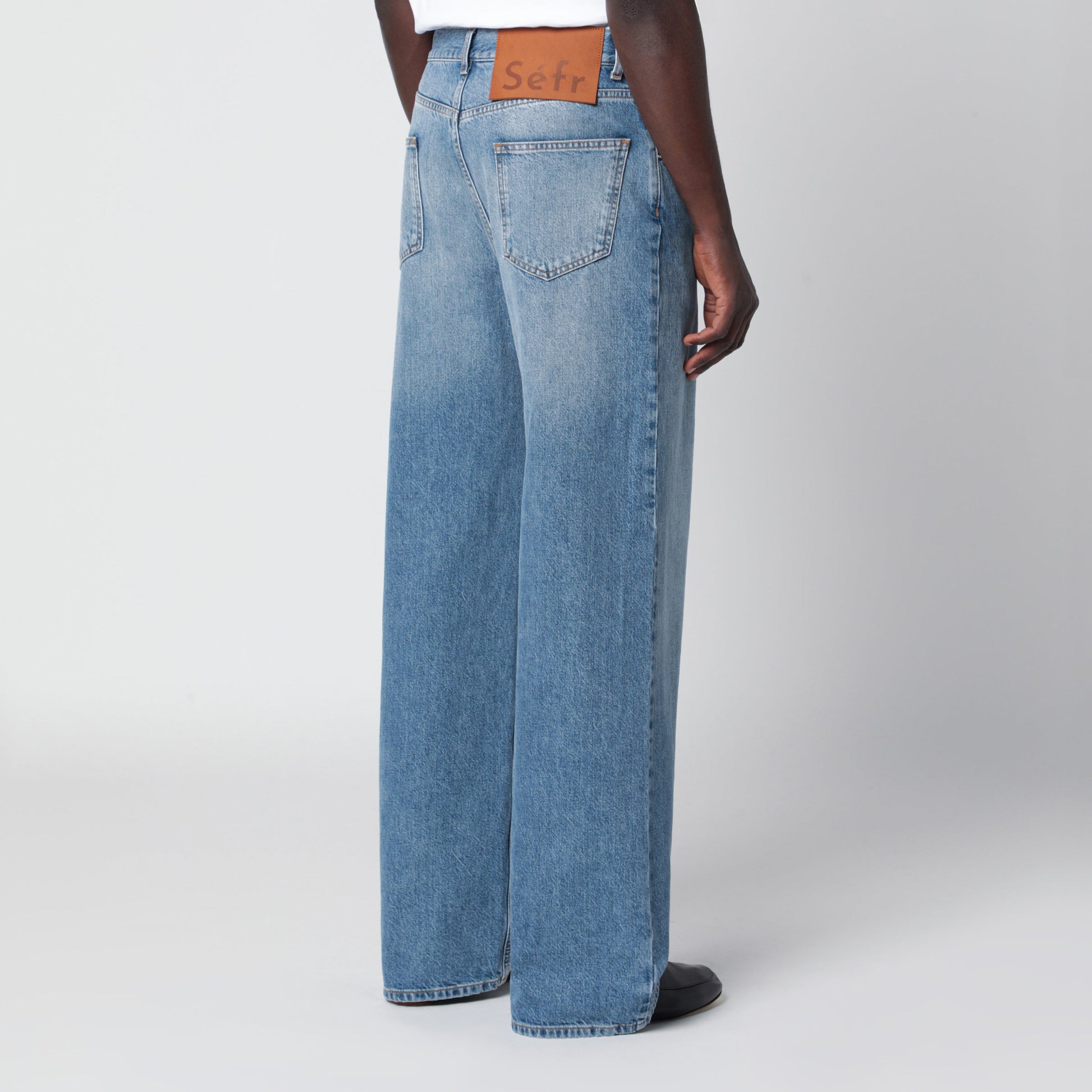 Sefr Light Blue Faded Jeans Men SEFR
