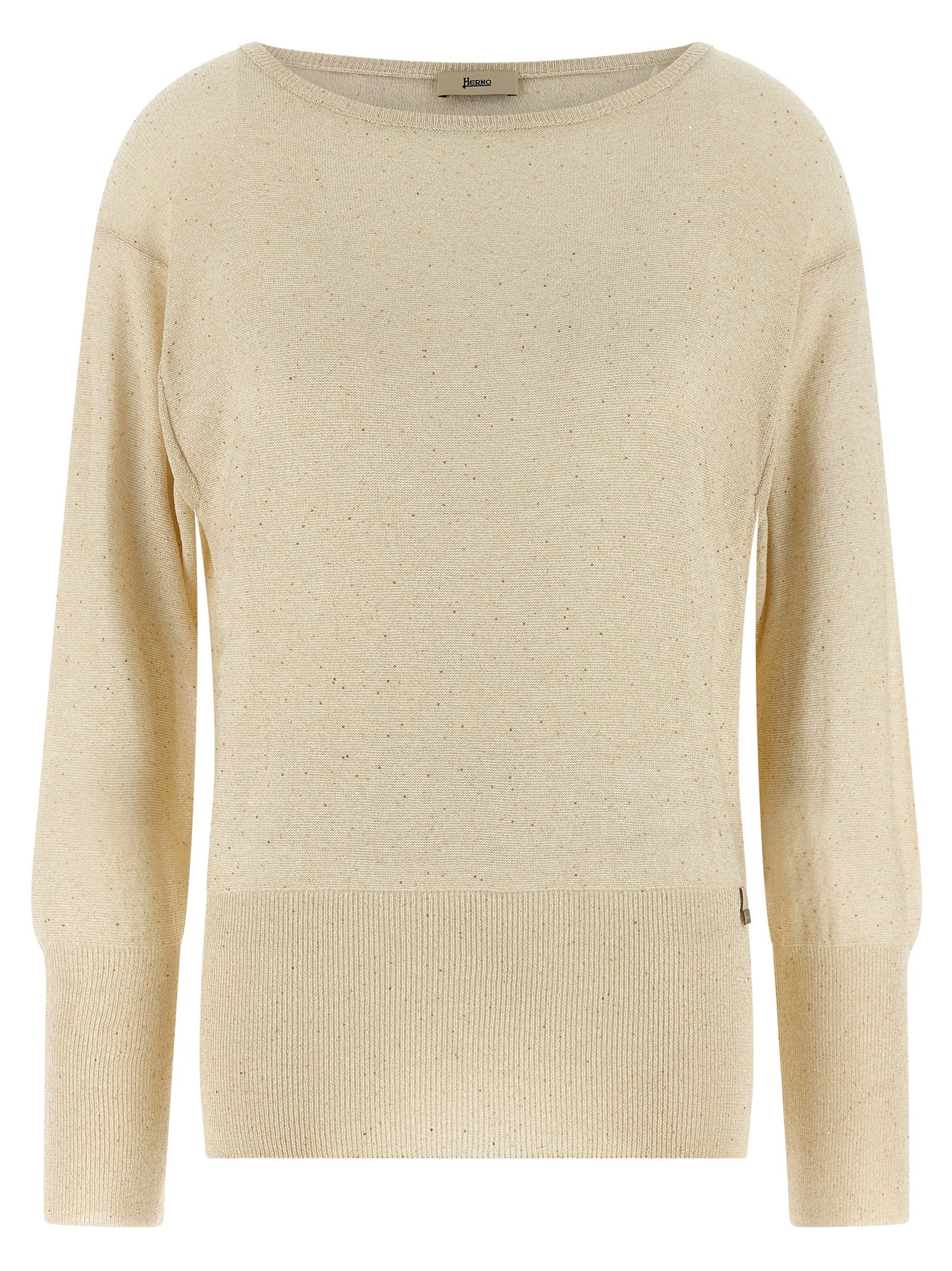 Herno Women Lamé And Sequin Yarn Sweater HERNO