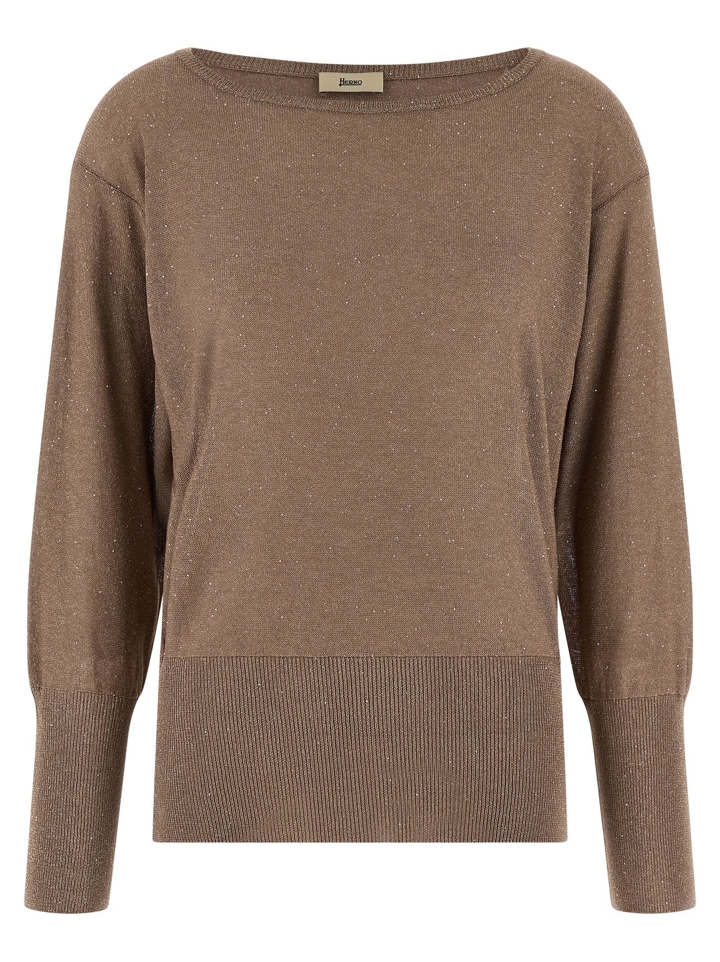 Herno Women Lamé And Sequin Yarn Sweater HERNO