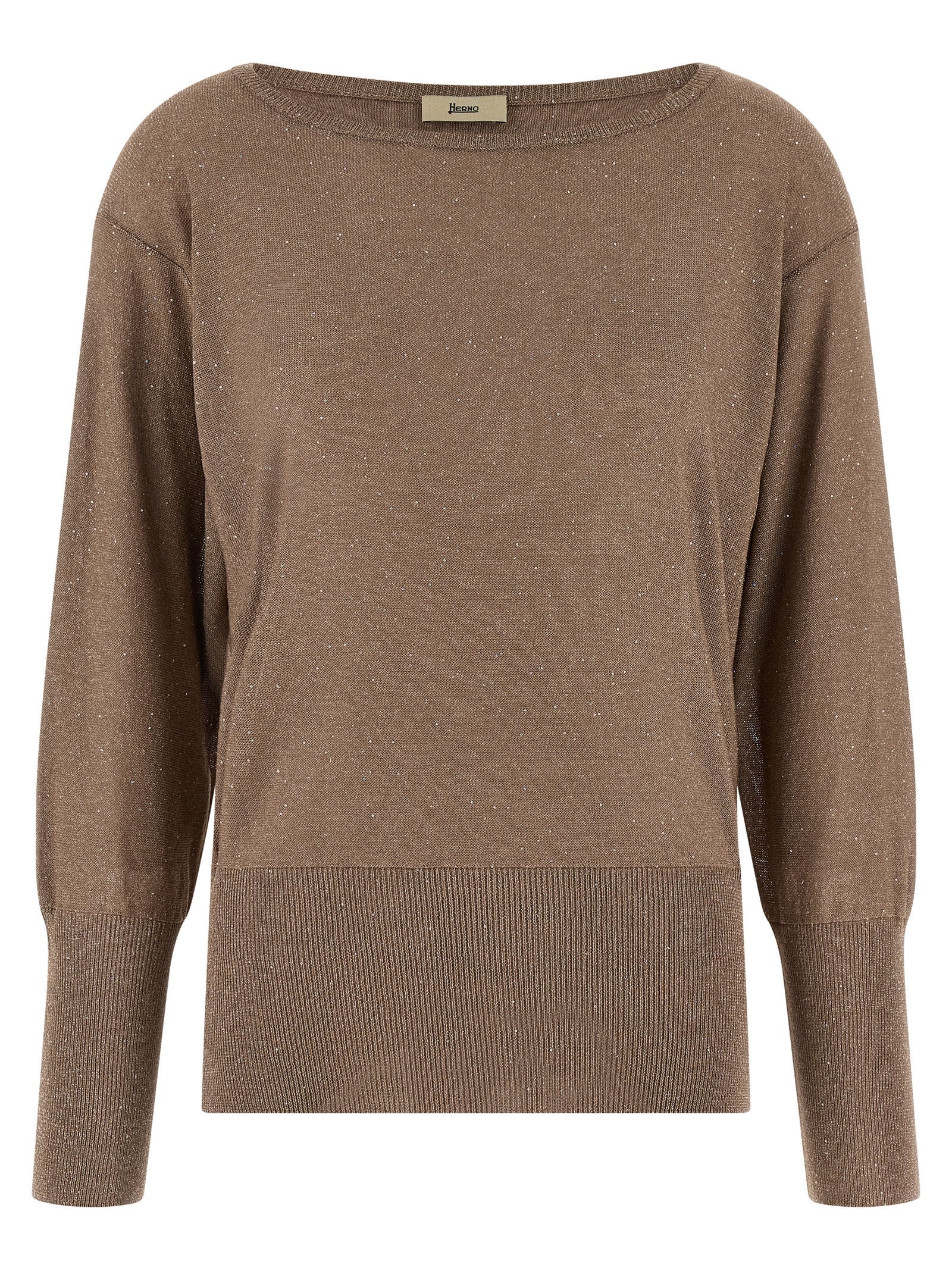 Herno Women Lamé And Sequin Yarn Sweater HERNO