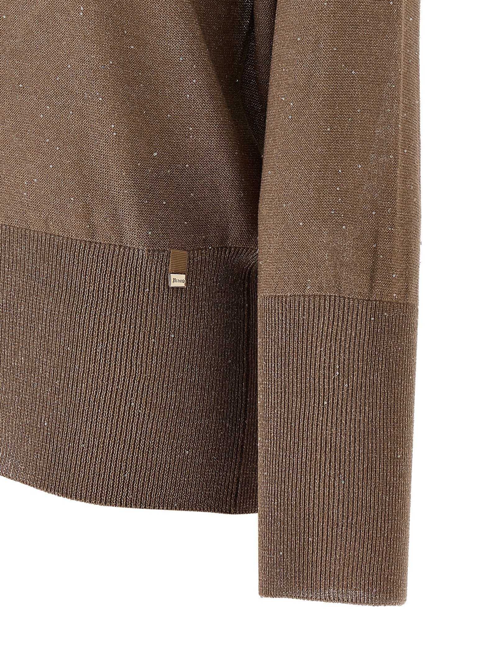 Herno Women Lamé And Sequin Yarn Sweater HERNO
