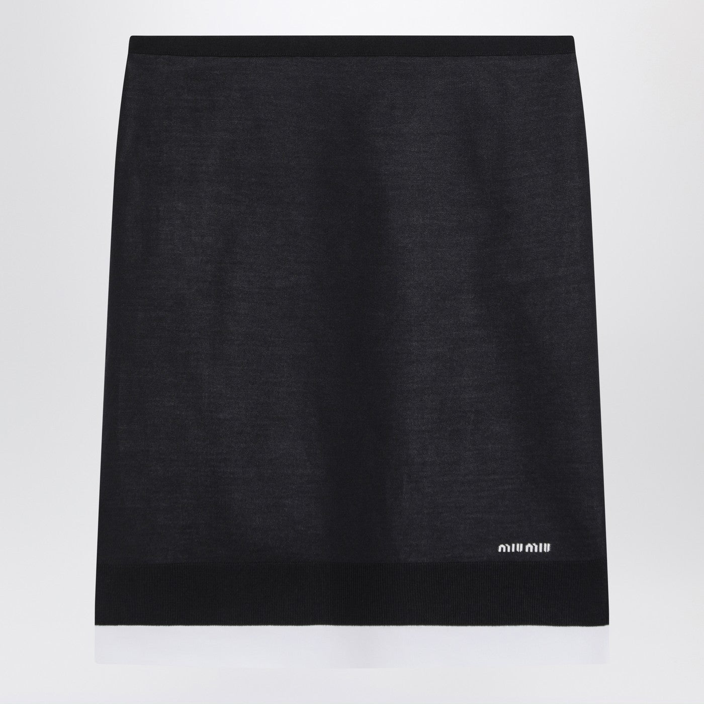 Miu Miu Skirt With Double Layer Blue/White Women MIU MIU
