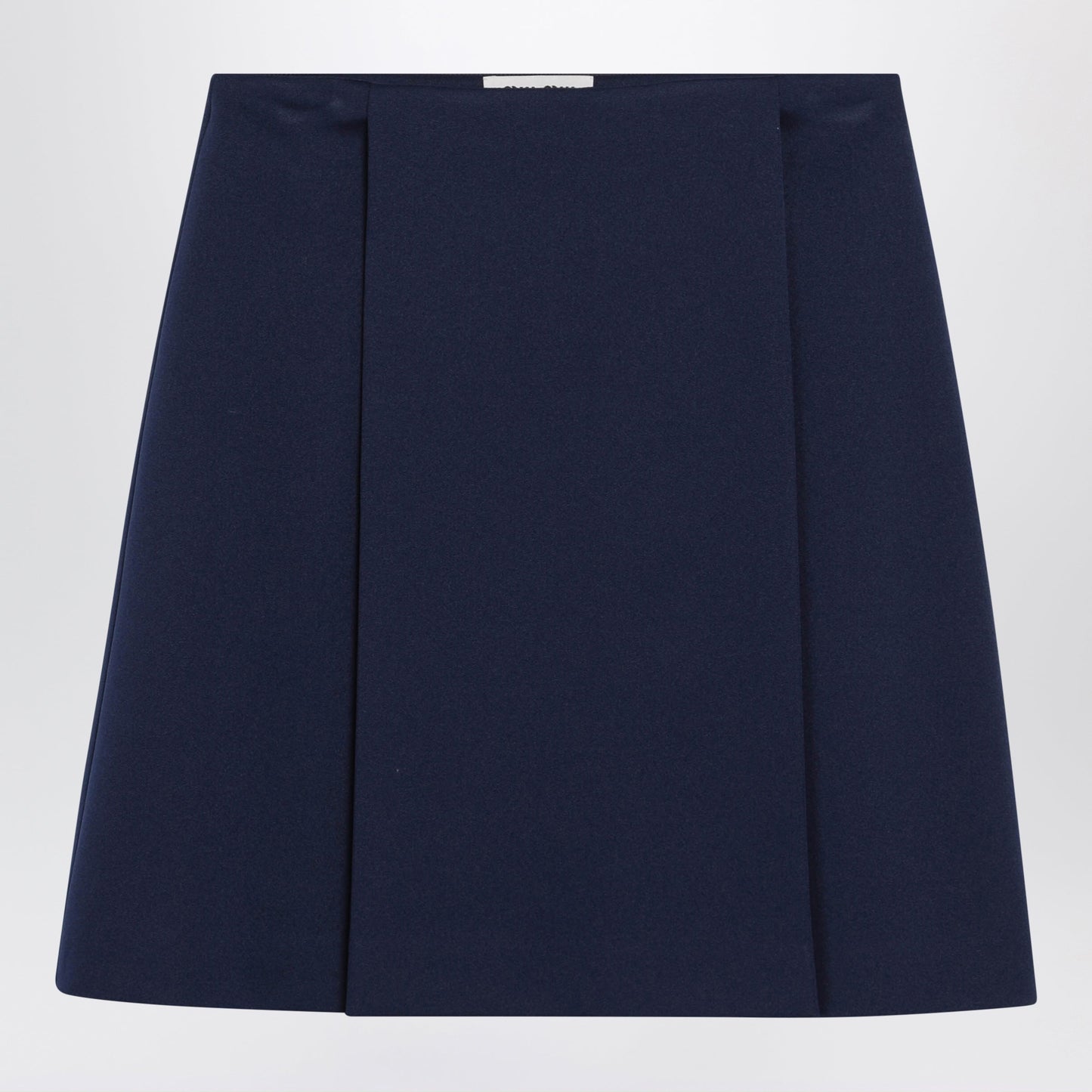 Miu Miu Baltic Blue Tech Jersey Skirt Women MIU MIU