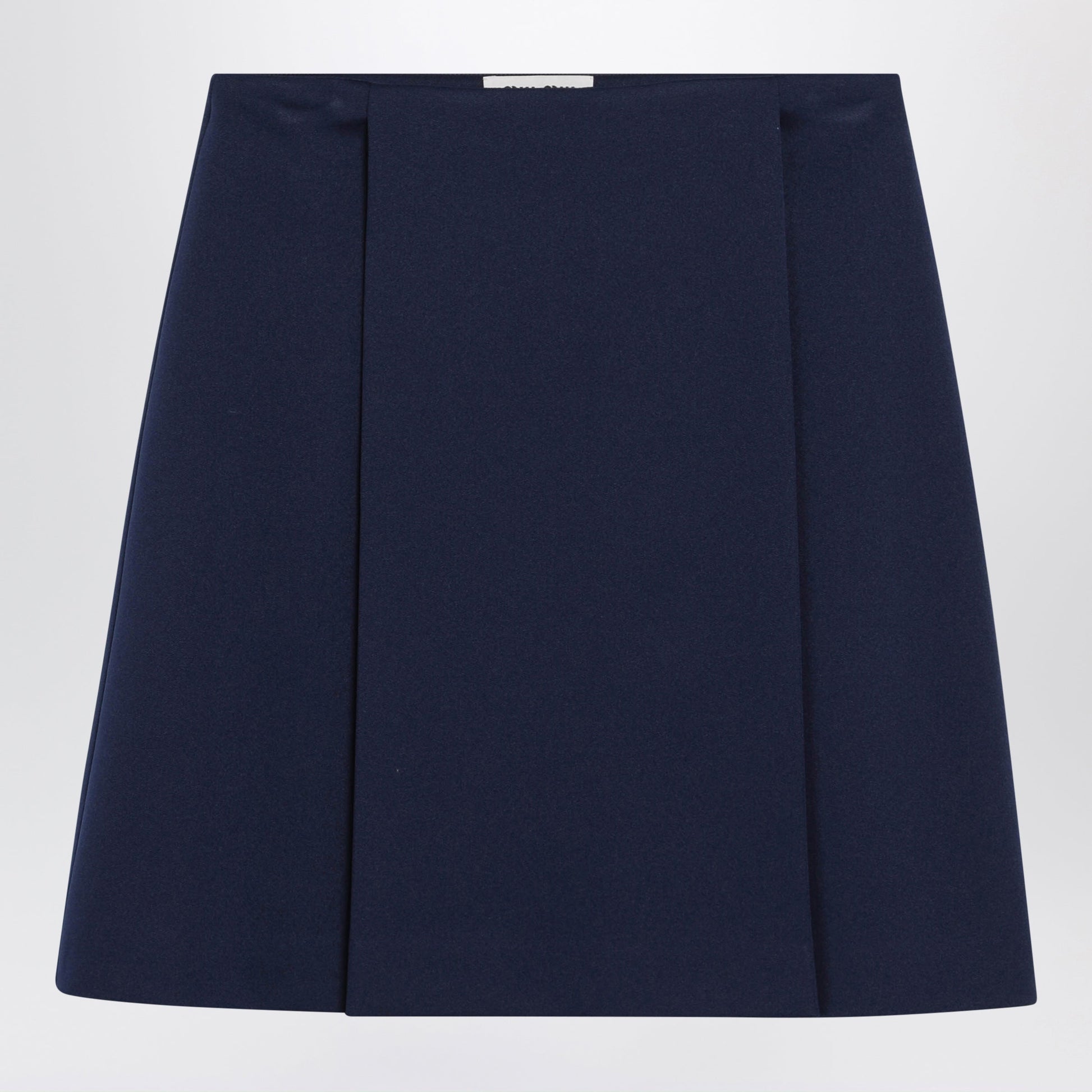 Miu Miu Baltic Blue Tech Jersey Skirt Women MIU MIU