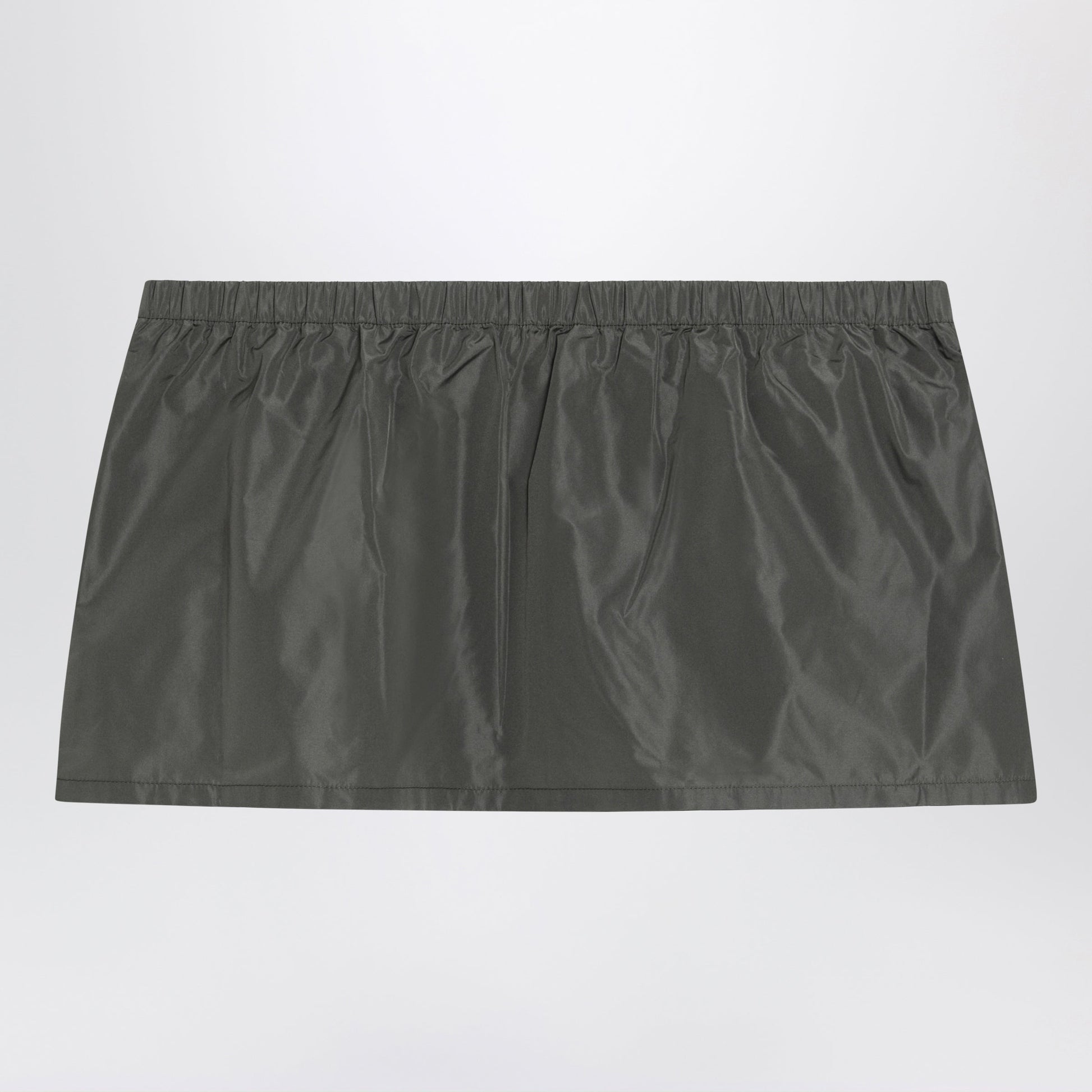 Miu Miu Tela Tec Miniskirt With Front Pocket Women MIU MIU