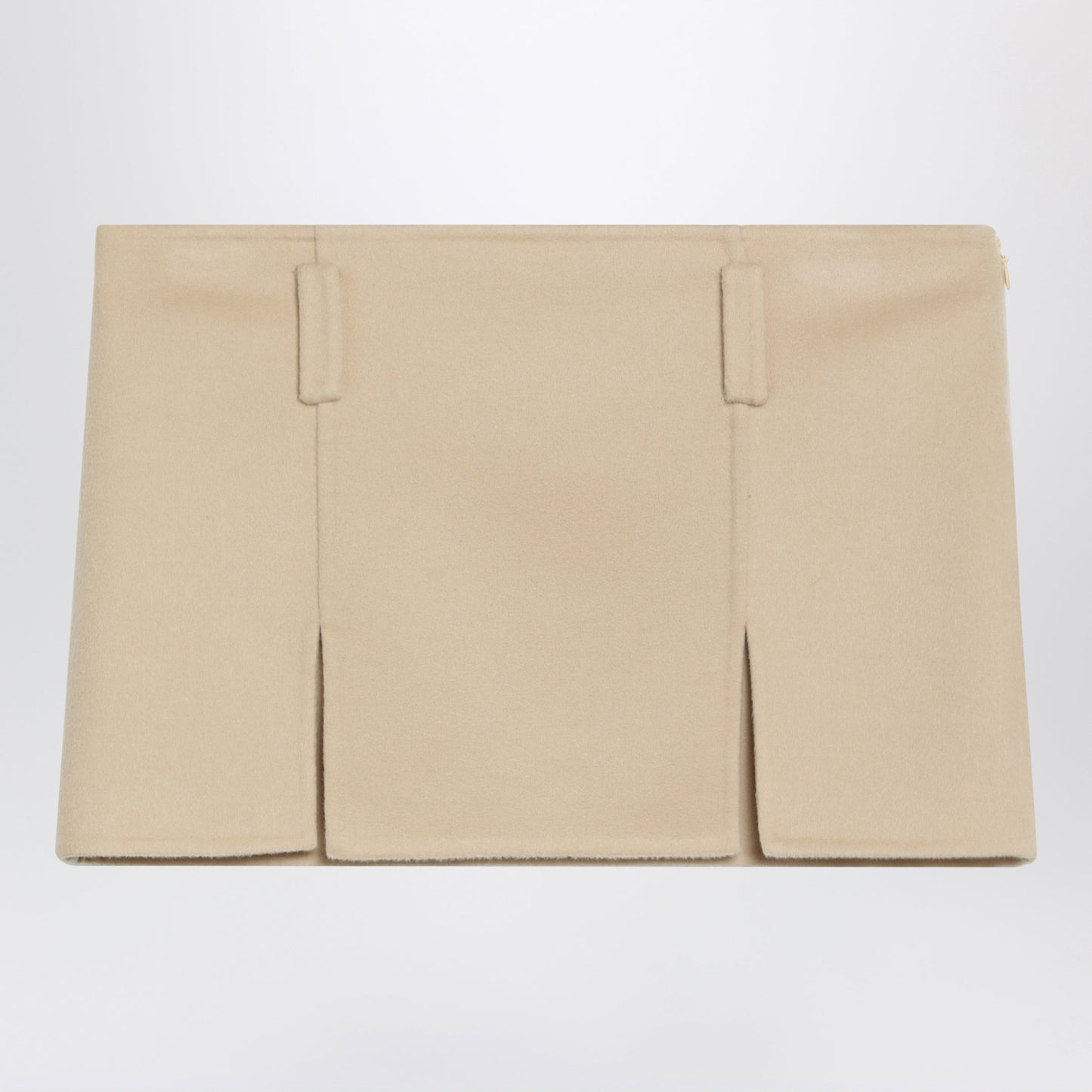 Miu Miu Soy-Colored Mini Skirt In Wool And Cashmere Women MIU MIU