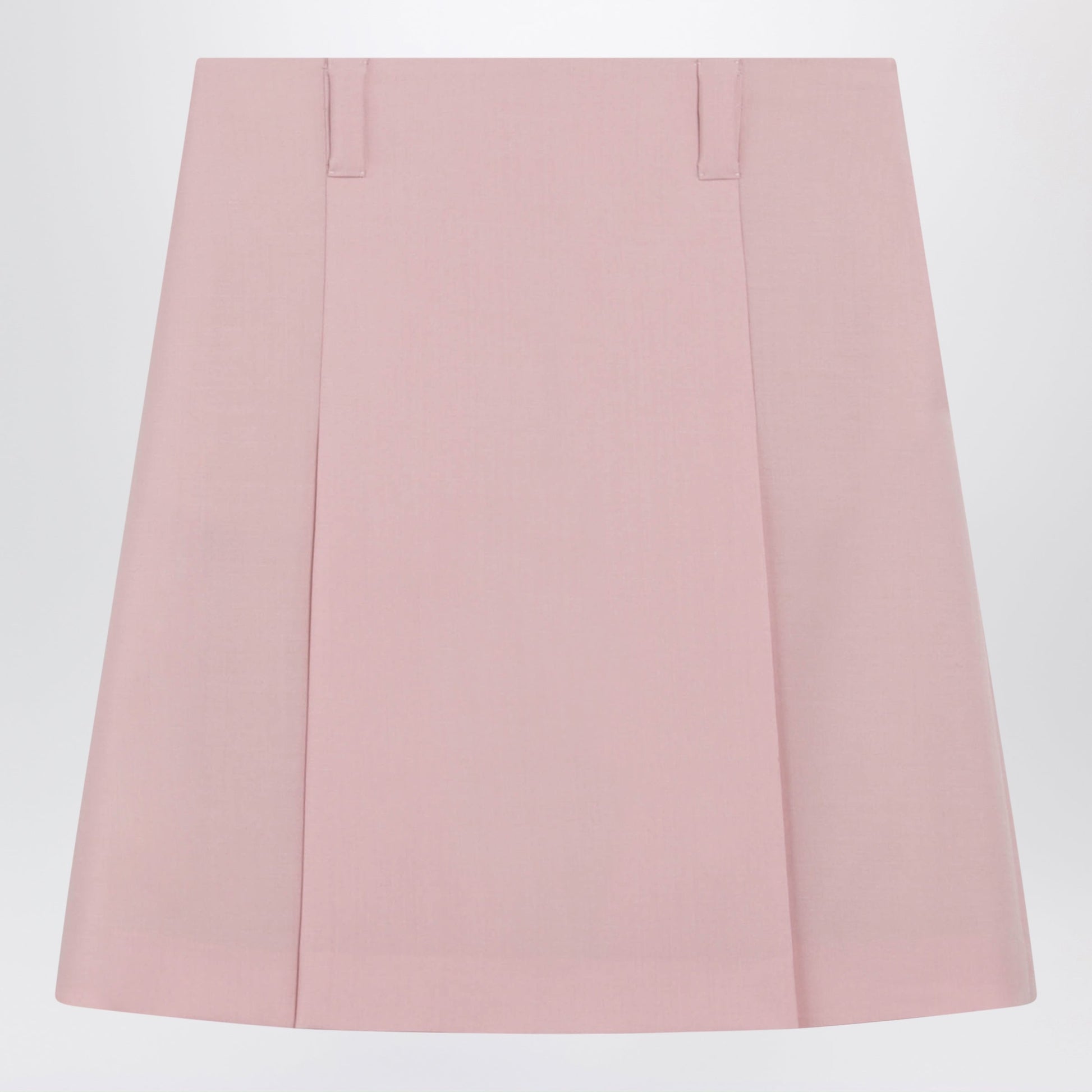 Miu Miu Peach Pink Wool-Blend Skirt Women MIU MIU