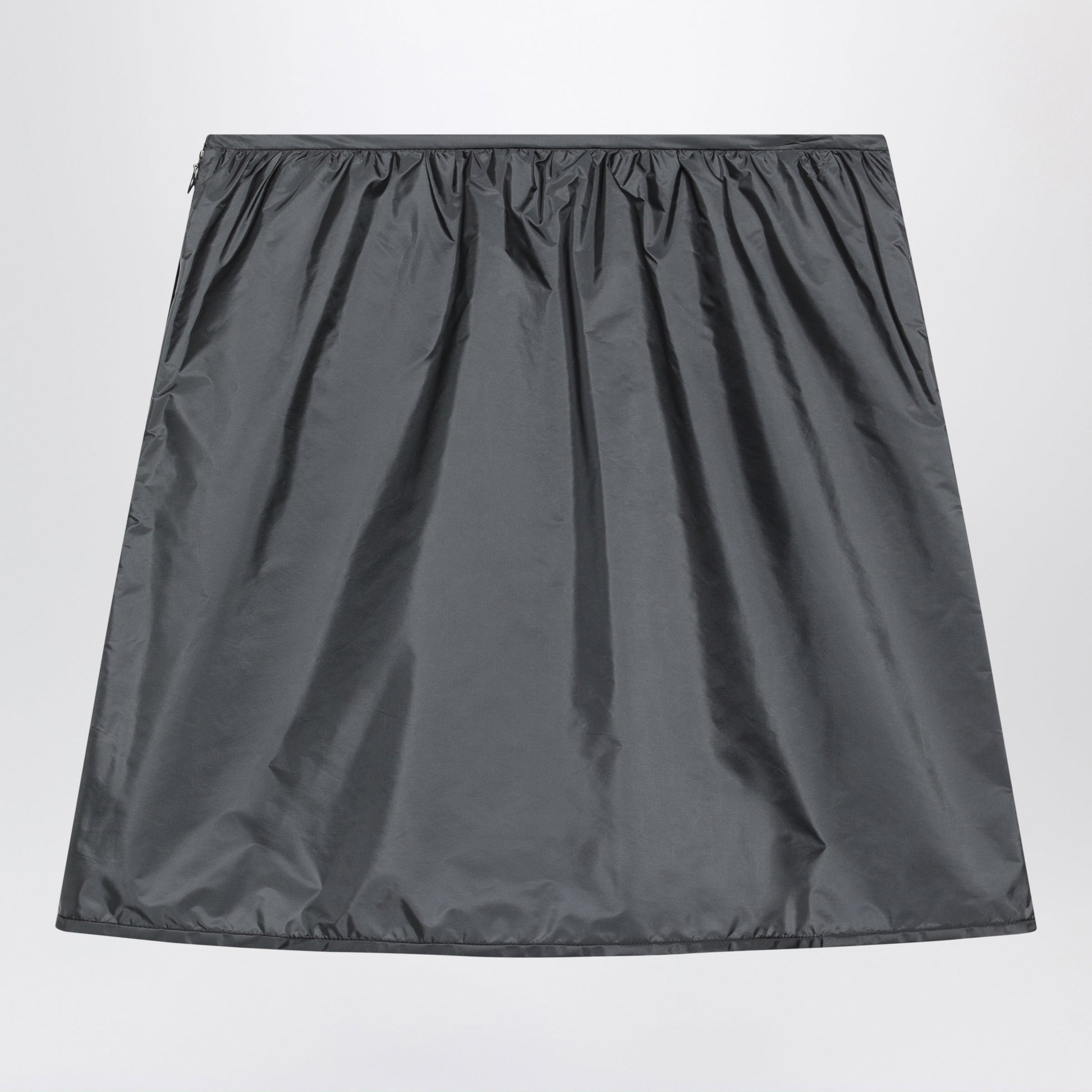 Miu Miu Hematite Technical Fabric Skirt Women MIU MIU