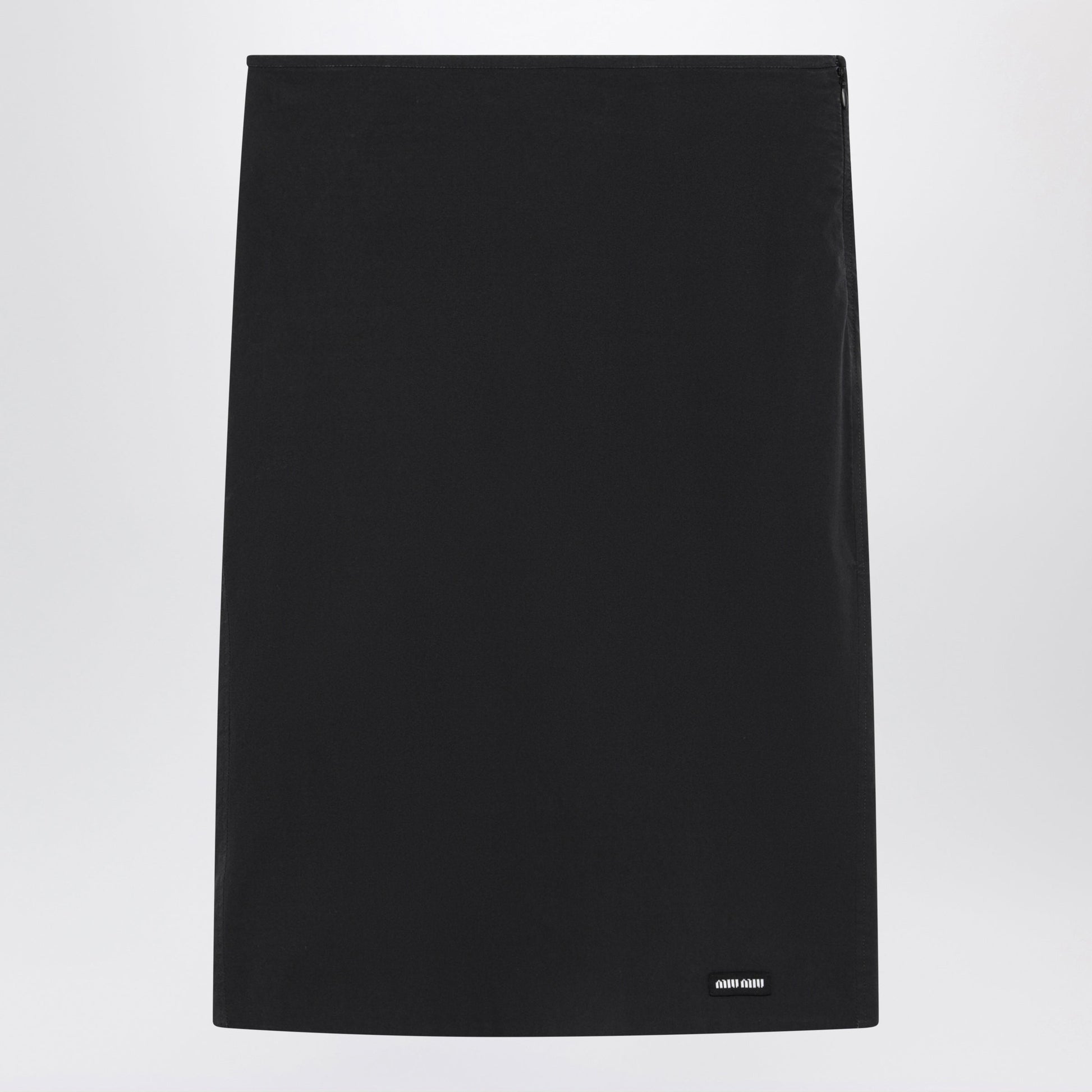 Miu Miu Black Stretch Poplin Pencil Skirt Women MIU MIU