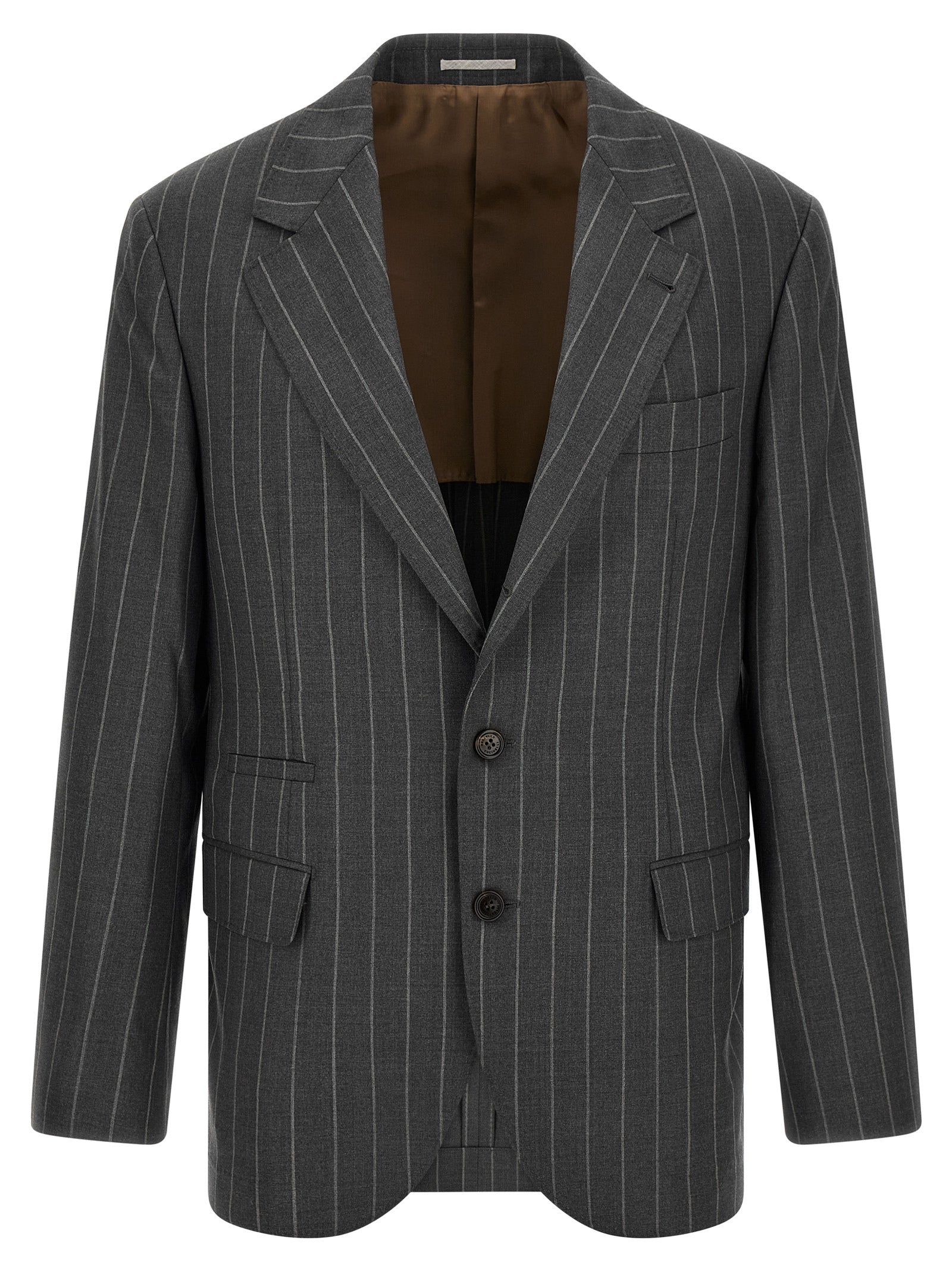 Brunello Cucinelli Men Pinstripe Blazer BRUNELLO CUCINELLI