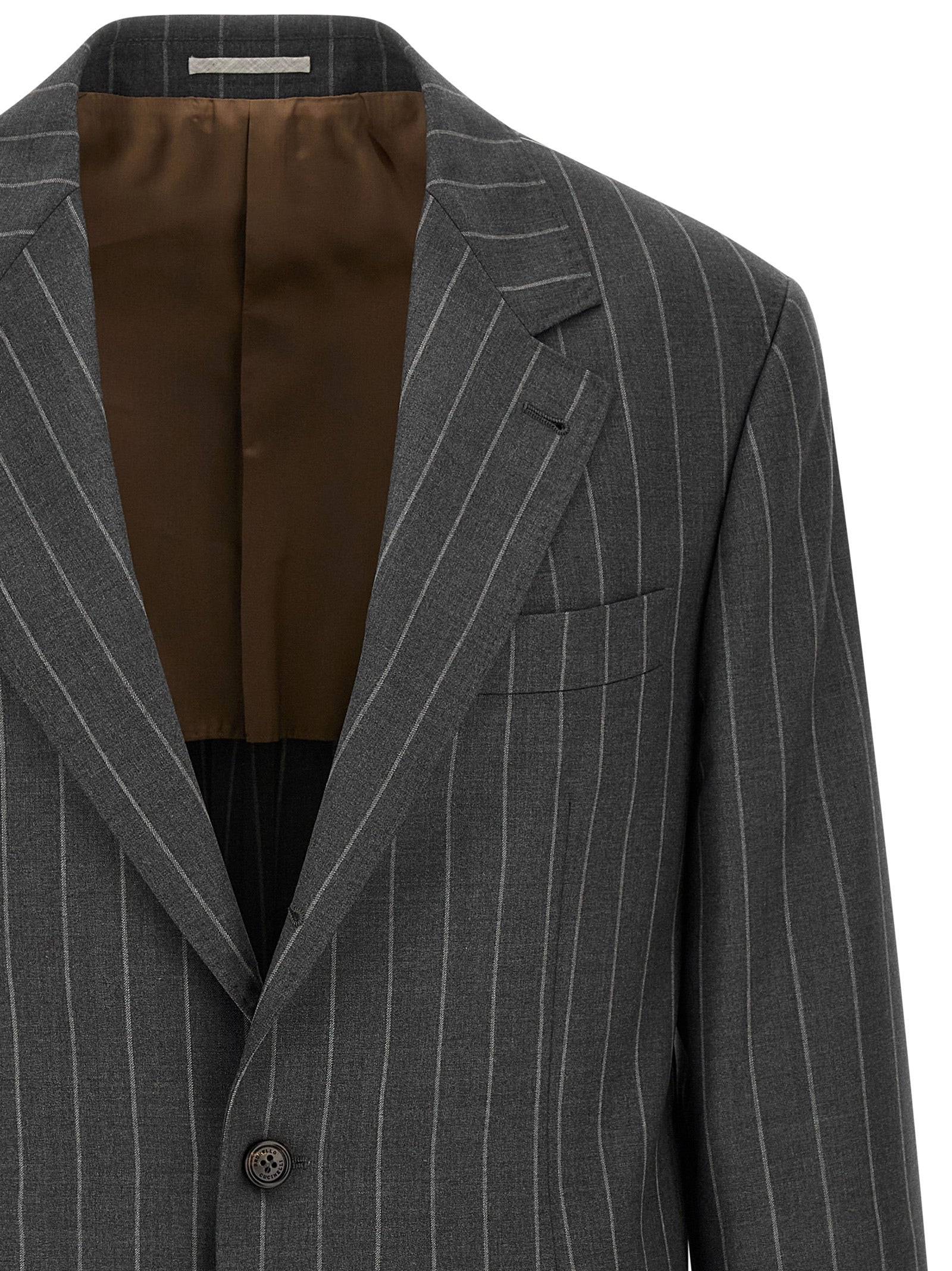 Brunello Cucinelli Men Pinstripe Blazer BRUNELLO CUCINELLI