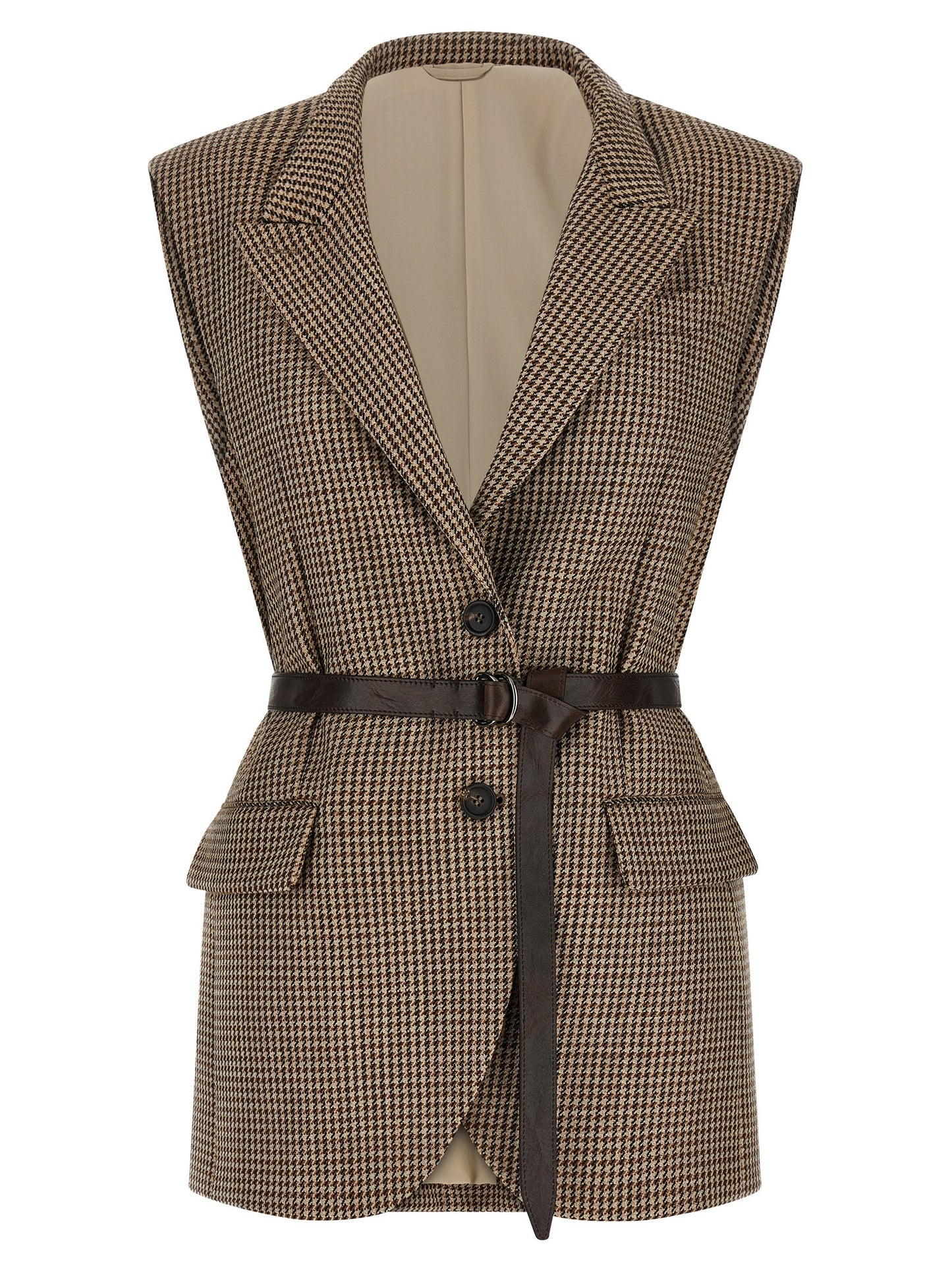 Brunello Cucinelli Women Belted Vest BRUNELLO CUCINELLI