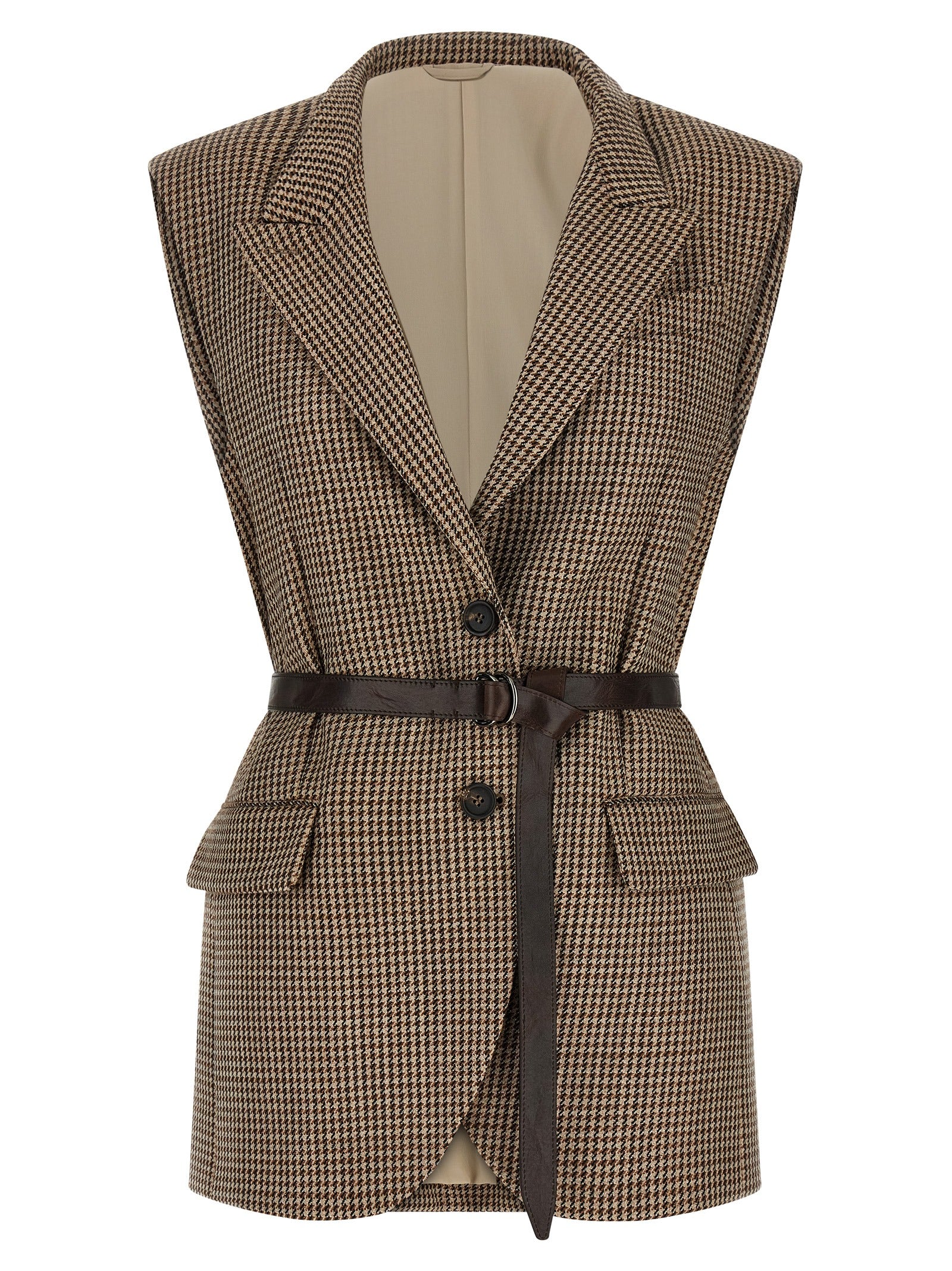 Brunello Cucinelli Women Belted Vest BRUNELLO CUCINELLI