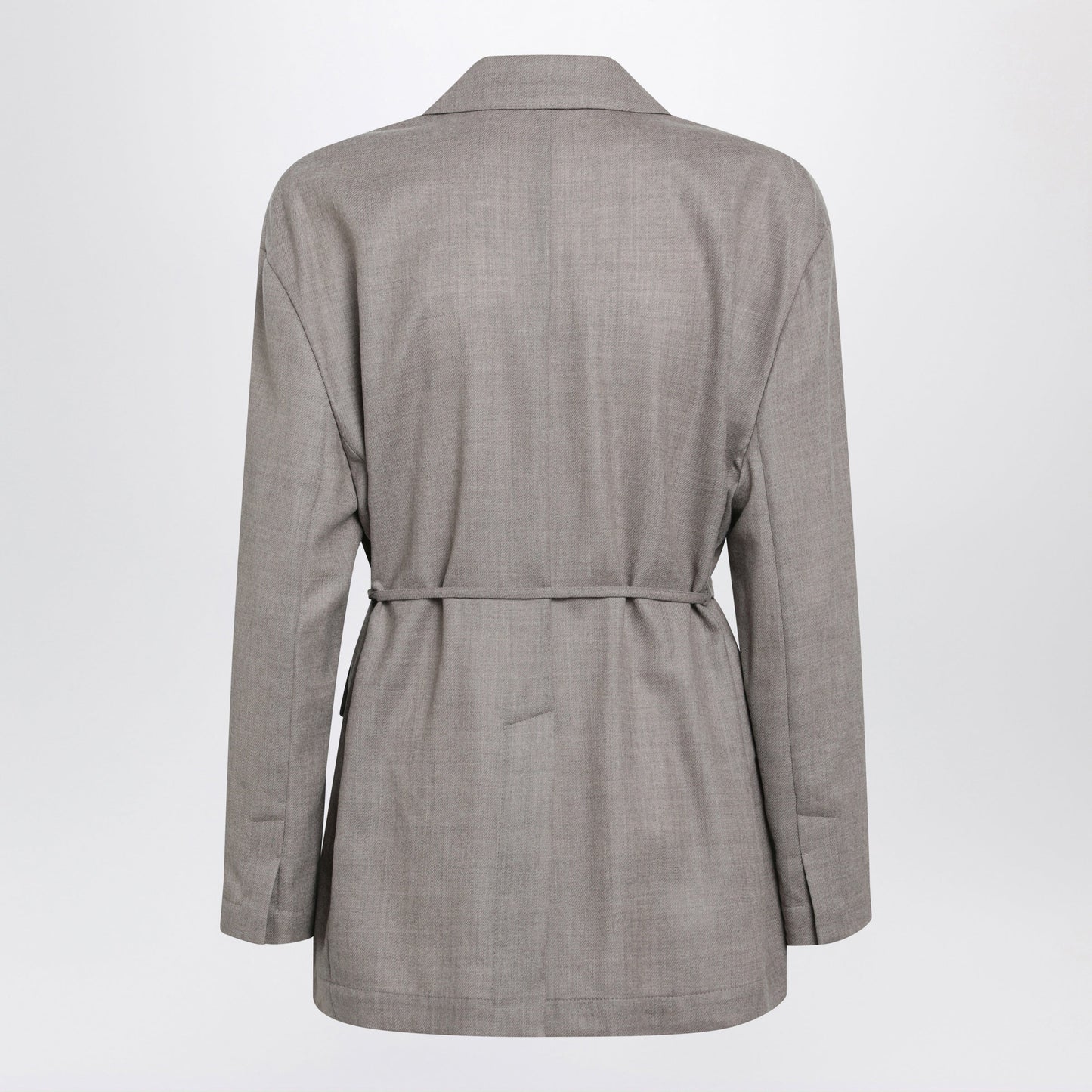 Brunello Cucinelli Melange Virgin Wool Blazer In Almond Women BRUNELLO CUCINELLI