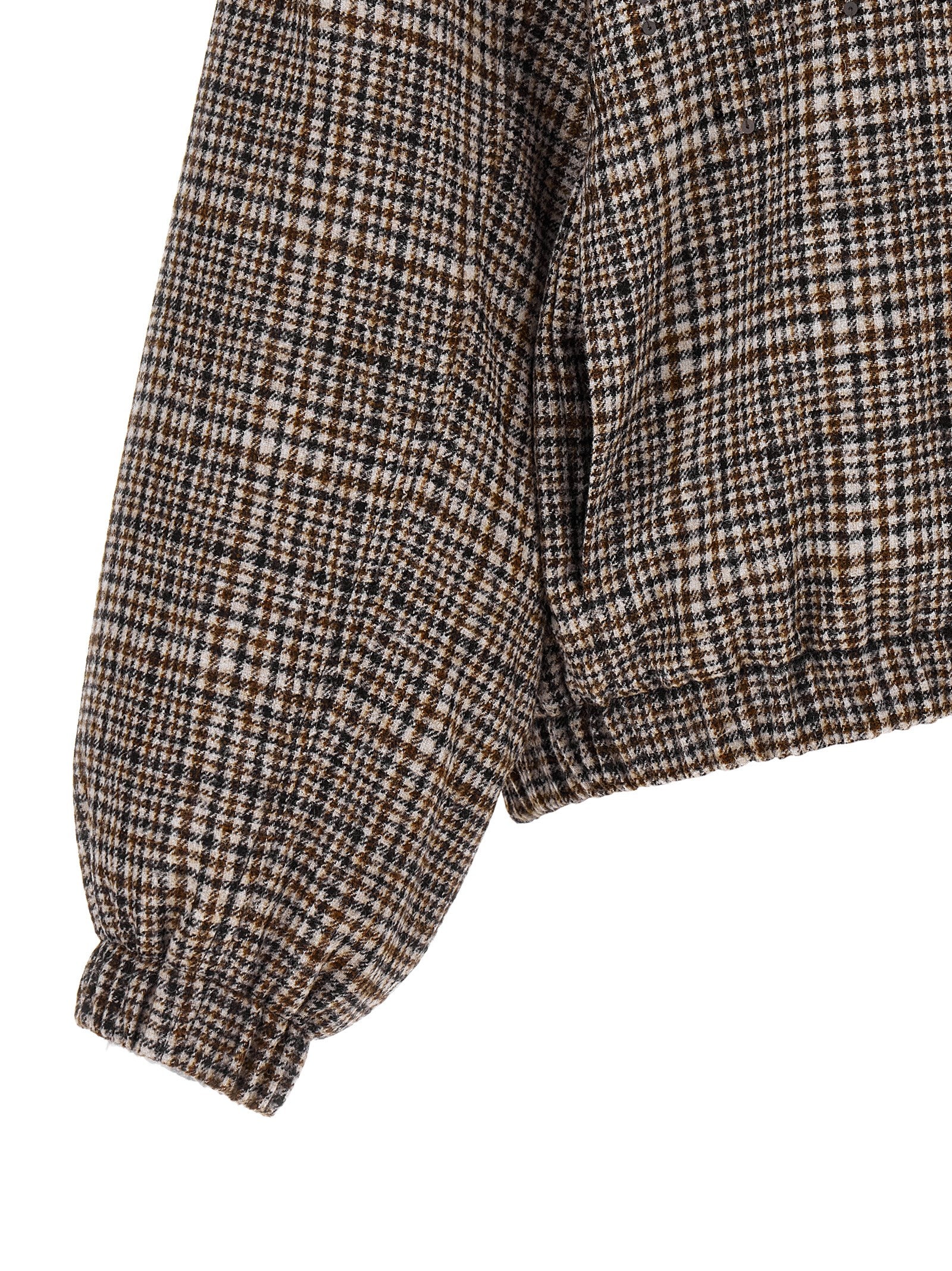 Brunello Cucinelli Women Sequin Check Bomber Jacket BRUNELLO CUCINELLI