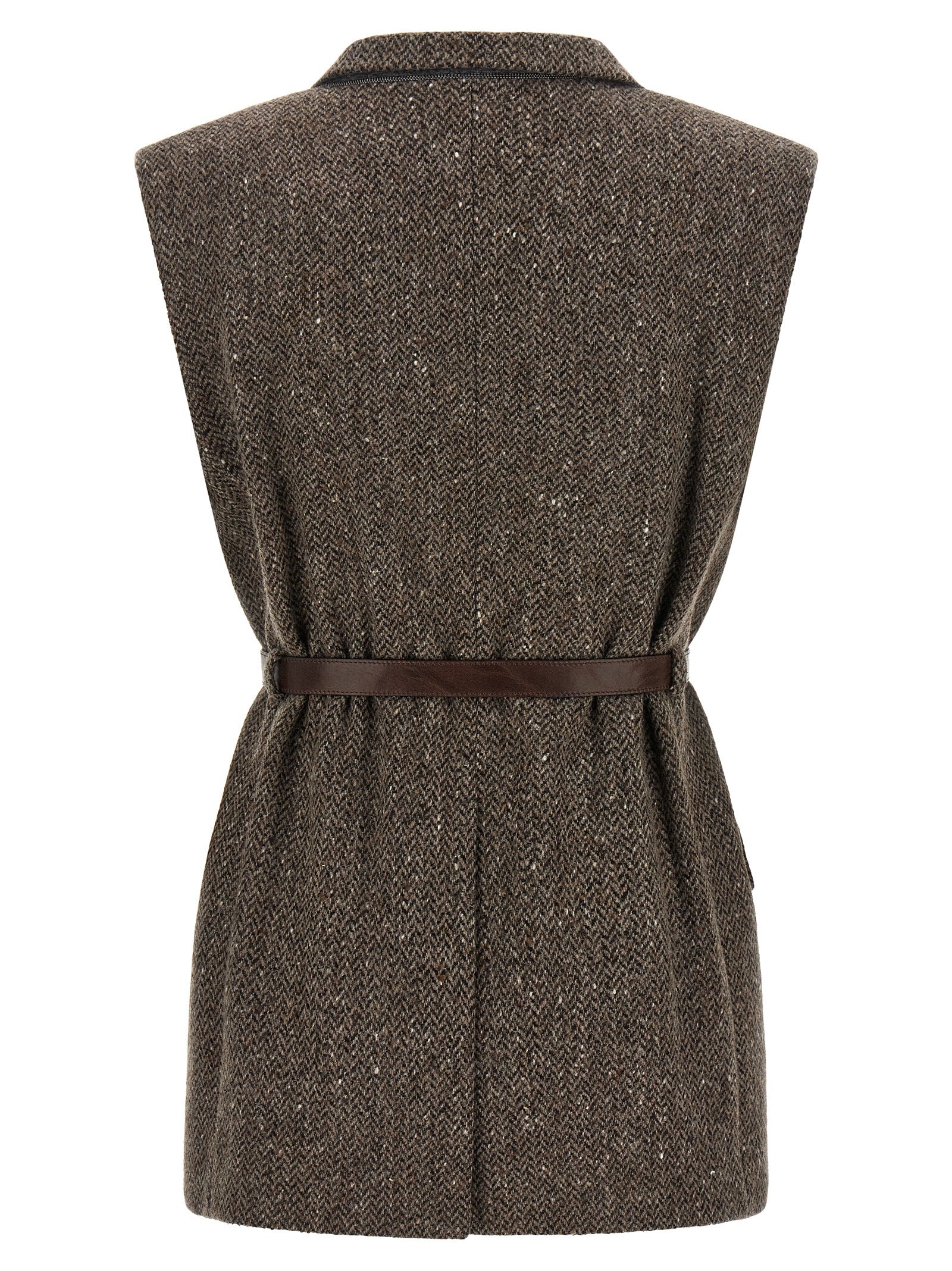 Brunello Cucinelli Women Mélange Wool Vest BRUNELLO CUCINELLI