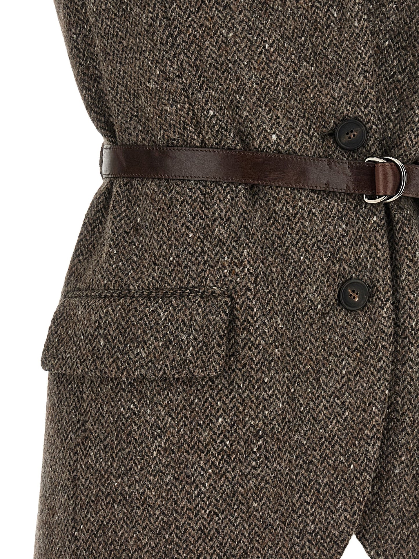 Brunello Cucinelli Women Mélange Wool Vest BRUNELLO CUCINELLI