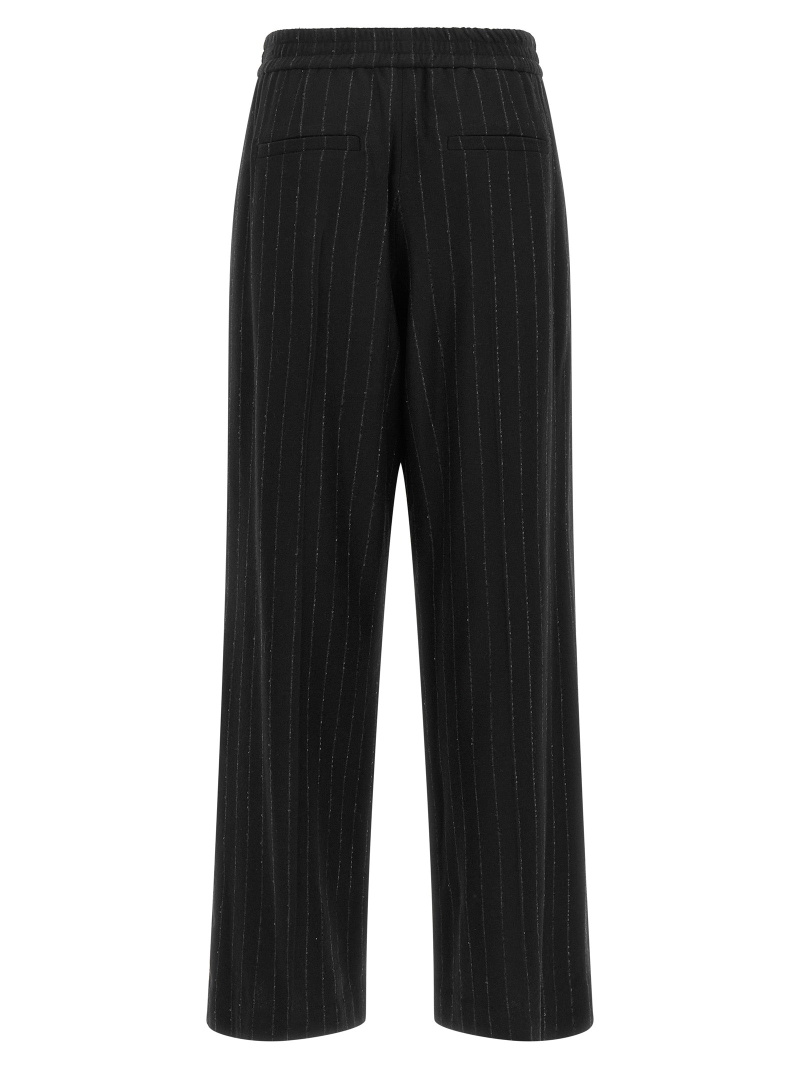 Brunello Cucinelli Women Micro Sequin Pinstripe Pants BRUNELLO CUCINELLI