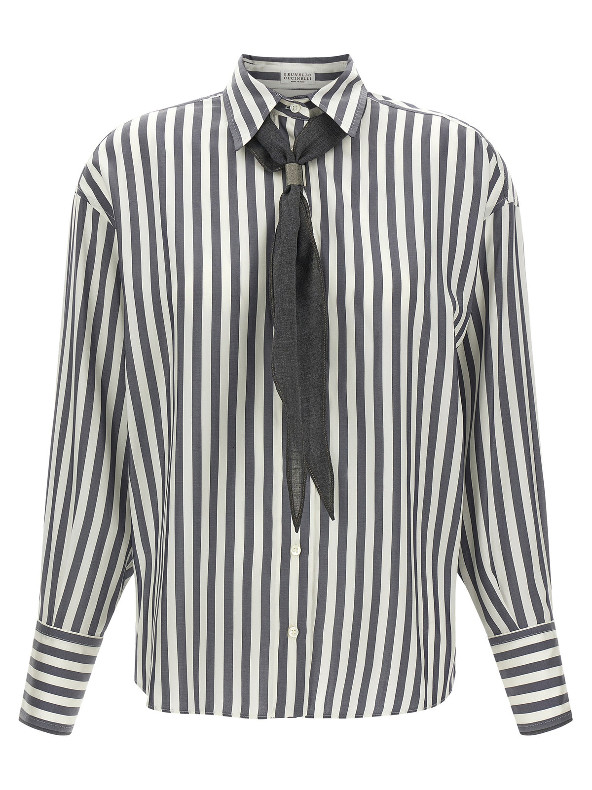 Brunello Cucinelli Women Shirt With Scarf BRUNELLO CUCINELLI