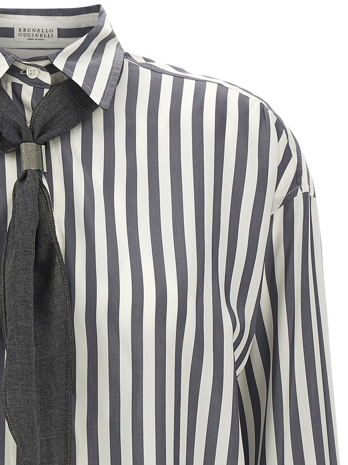 Brunello Cucinelli Women Shirt With Scarf BRUNELLO CUCINELLI