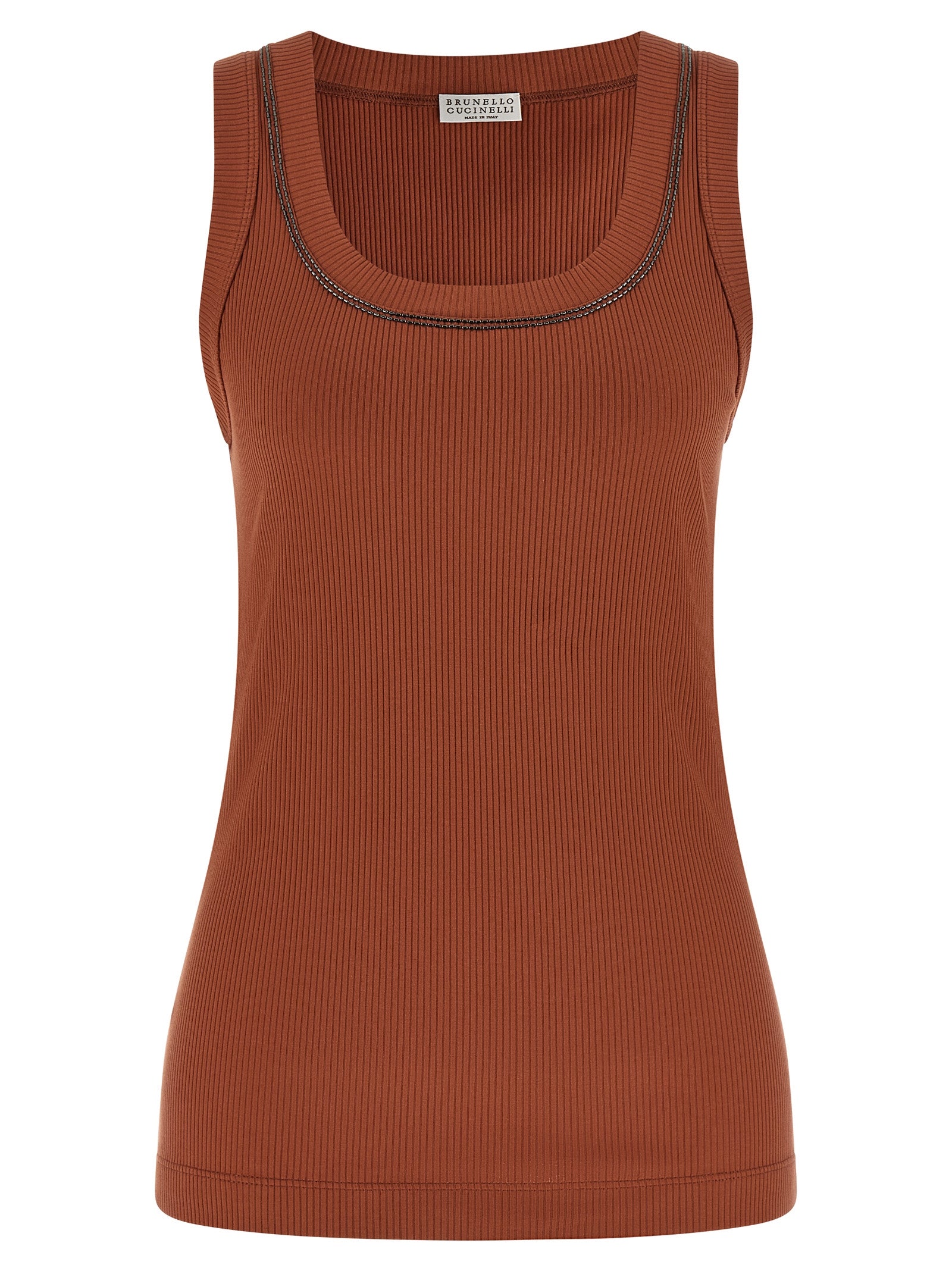 Brunello Cucinelli Women 'Shiny Trim' Top BRUNELLO CUCINELLI