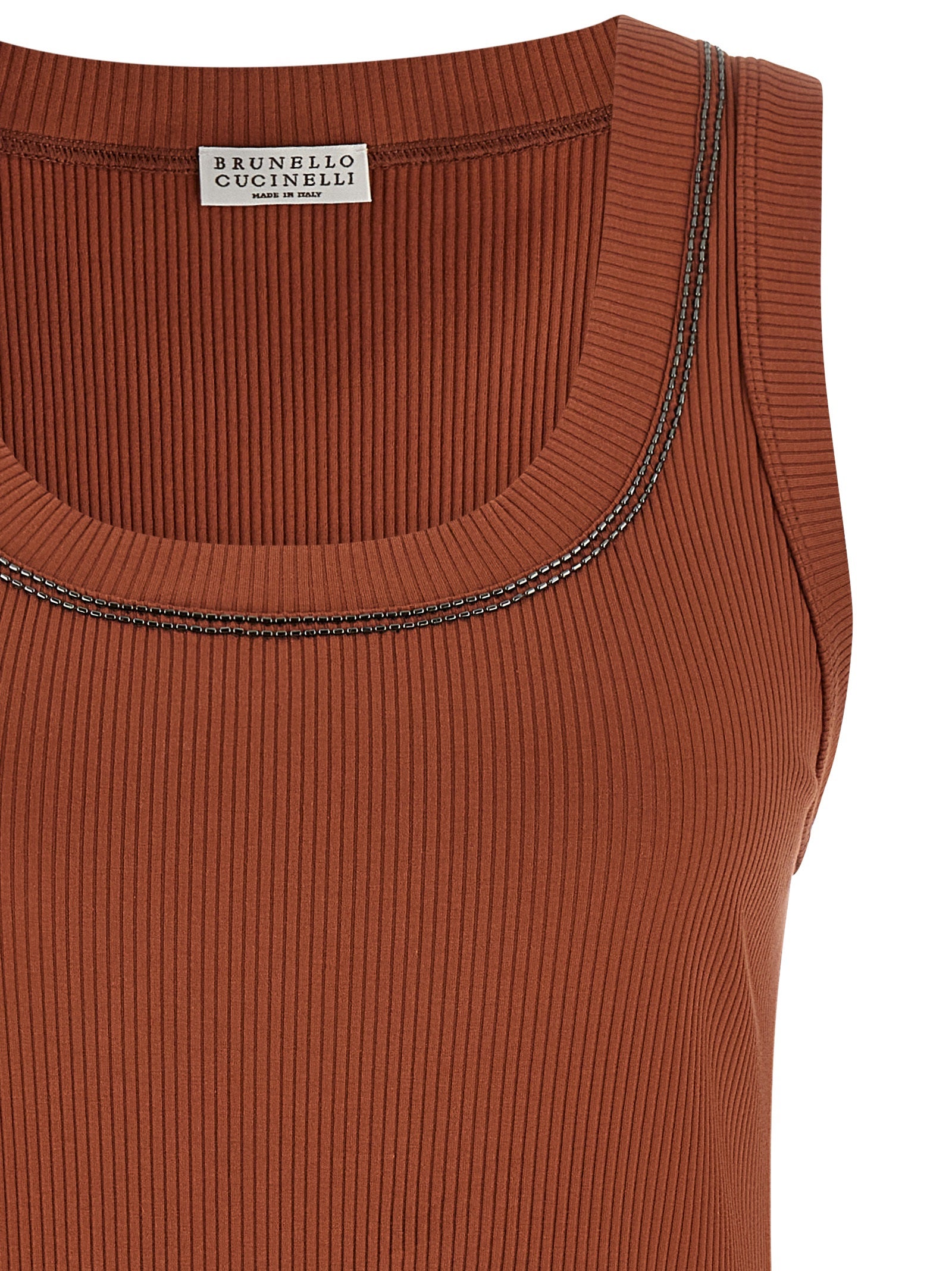 Brunello Cucinelli Women 'Shiny Trim' Top BRUNELLO CUCINELLI