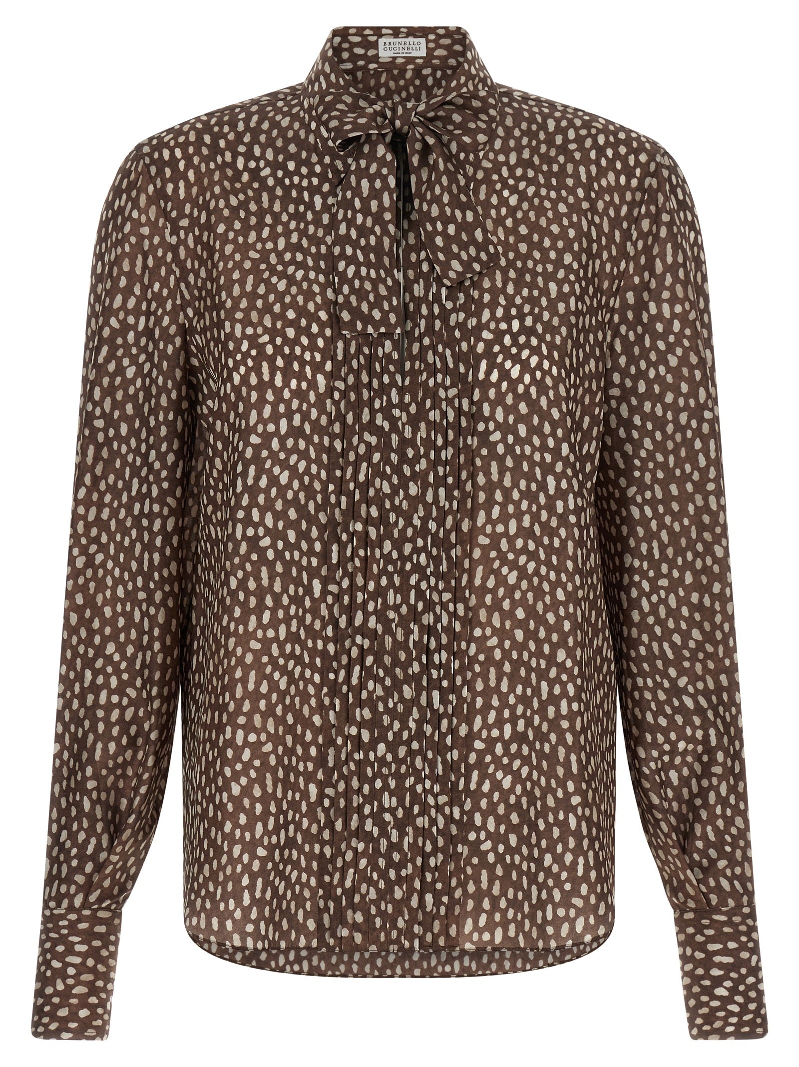 Brunello Cucinelli Women Lavallière Collar Shirt BRUNELLO CUCINELLI