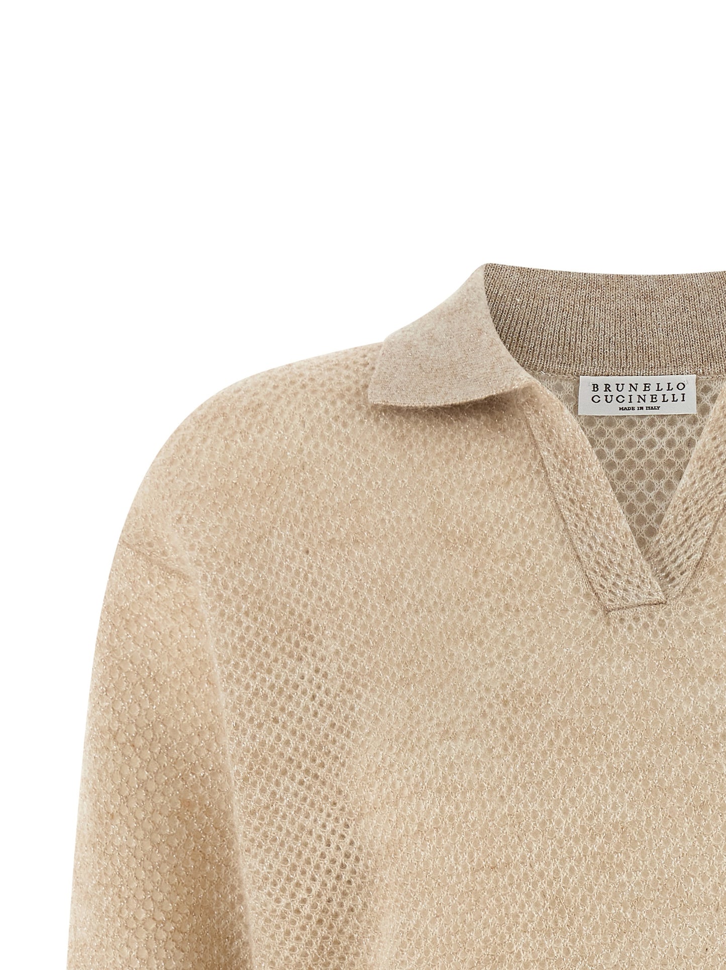 Brunello Cucinelli Women Waffle Processing Polo Shirt BRUNELLO CUCINELLI