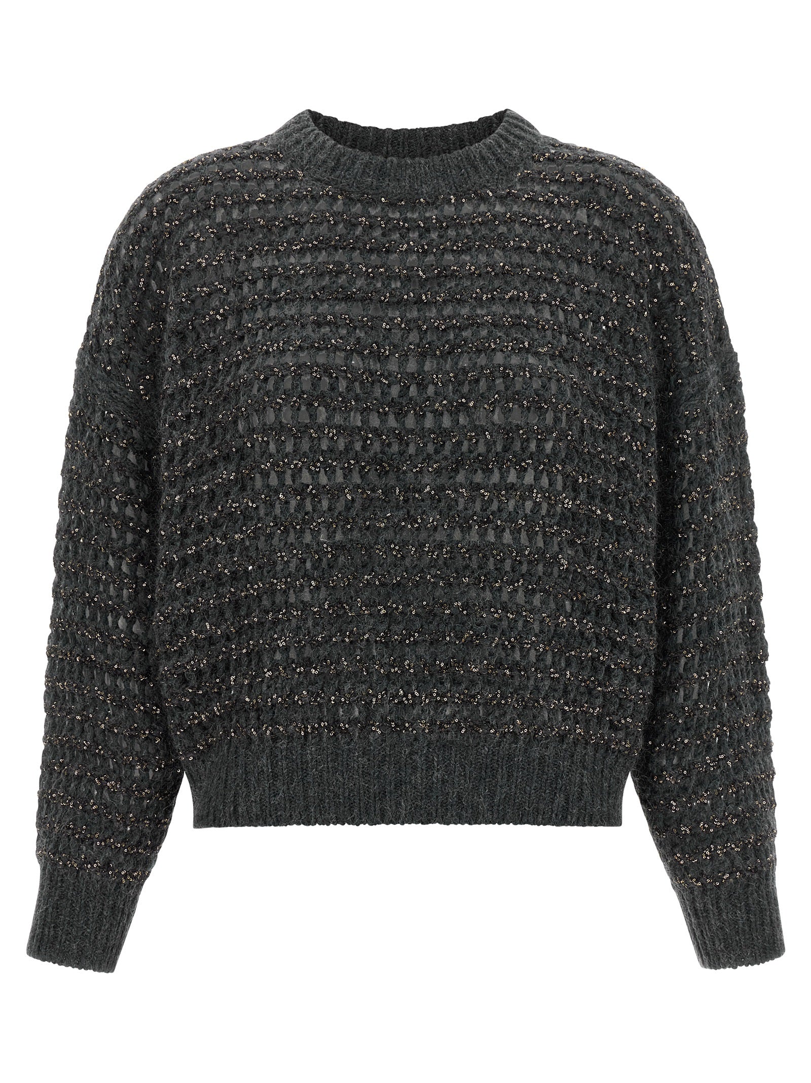 Brunello Cucinelli Women 'Dazzling Braids' Sweater BRUNELLO CUCINELLI