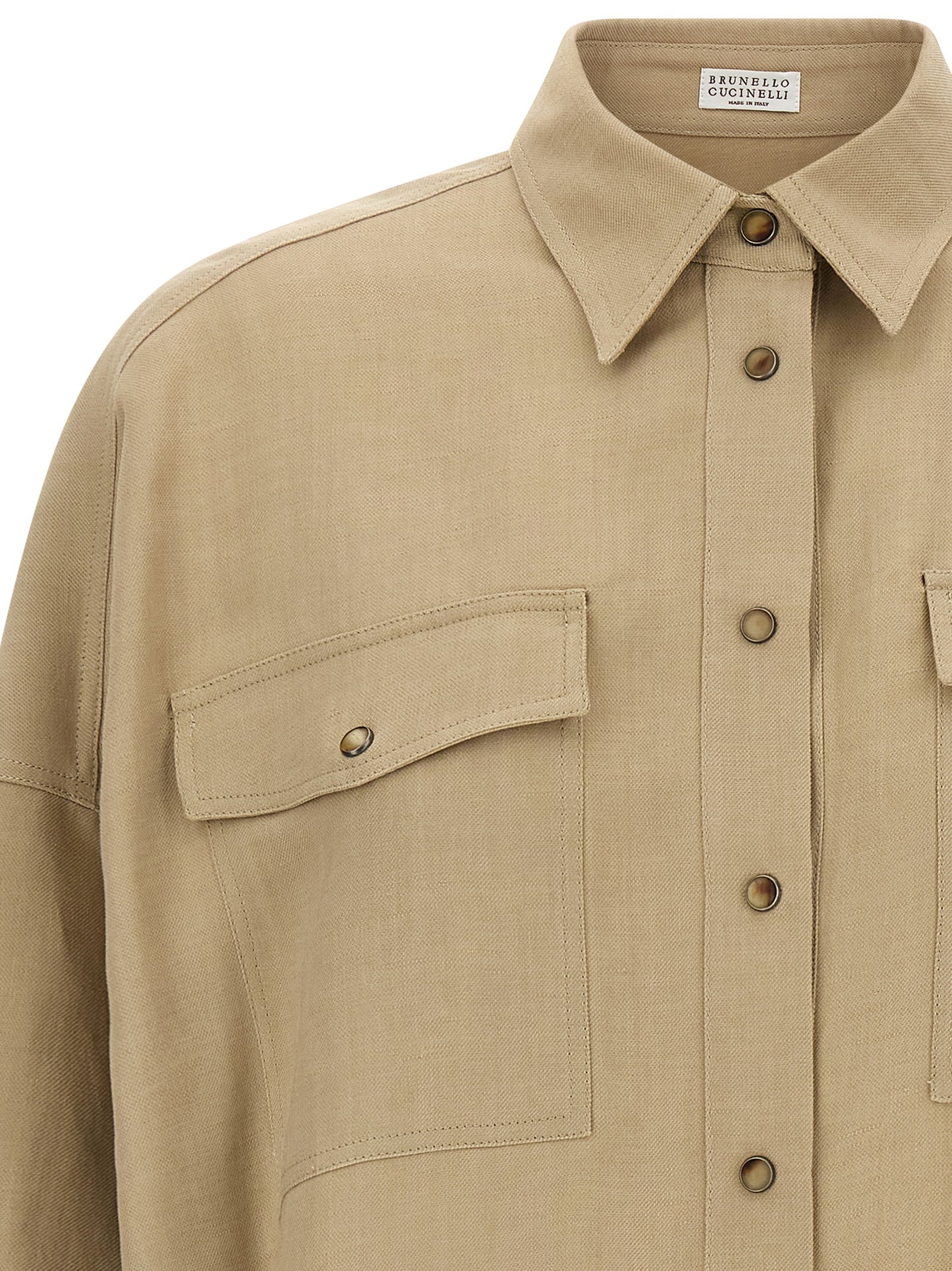 Brunello Cucinelli Women Fluid Twill Shirt BRUNELLO CUCINELLI