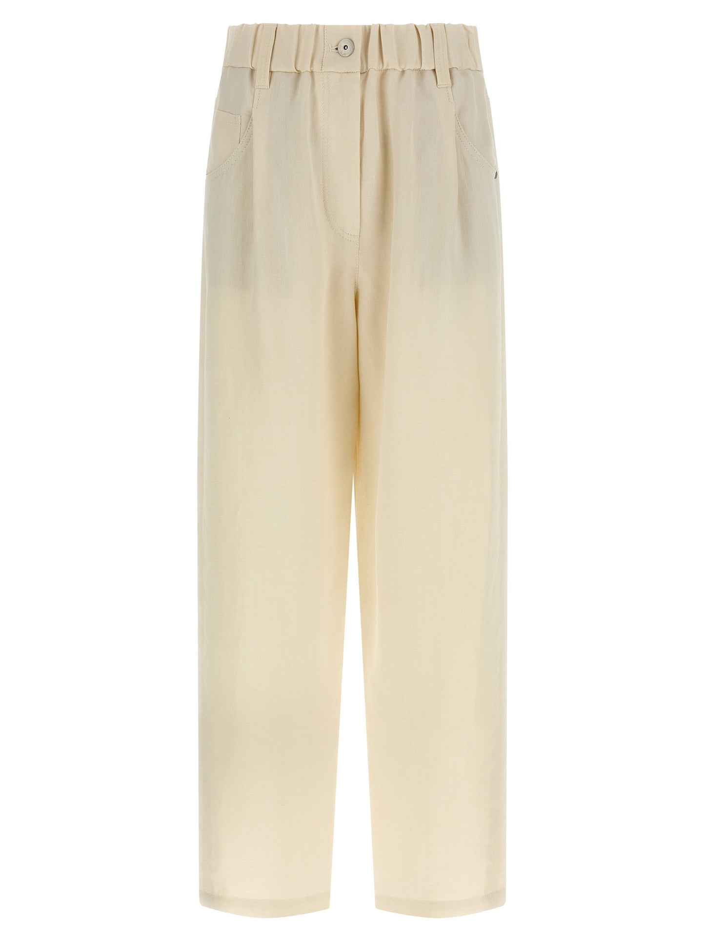 Brunello Cucinelli Women Linen Trousers BRUNELLO CUCINELLI