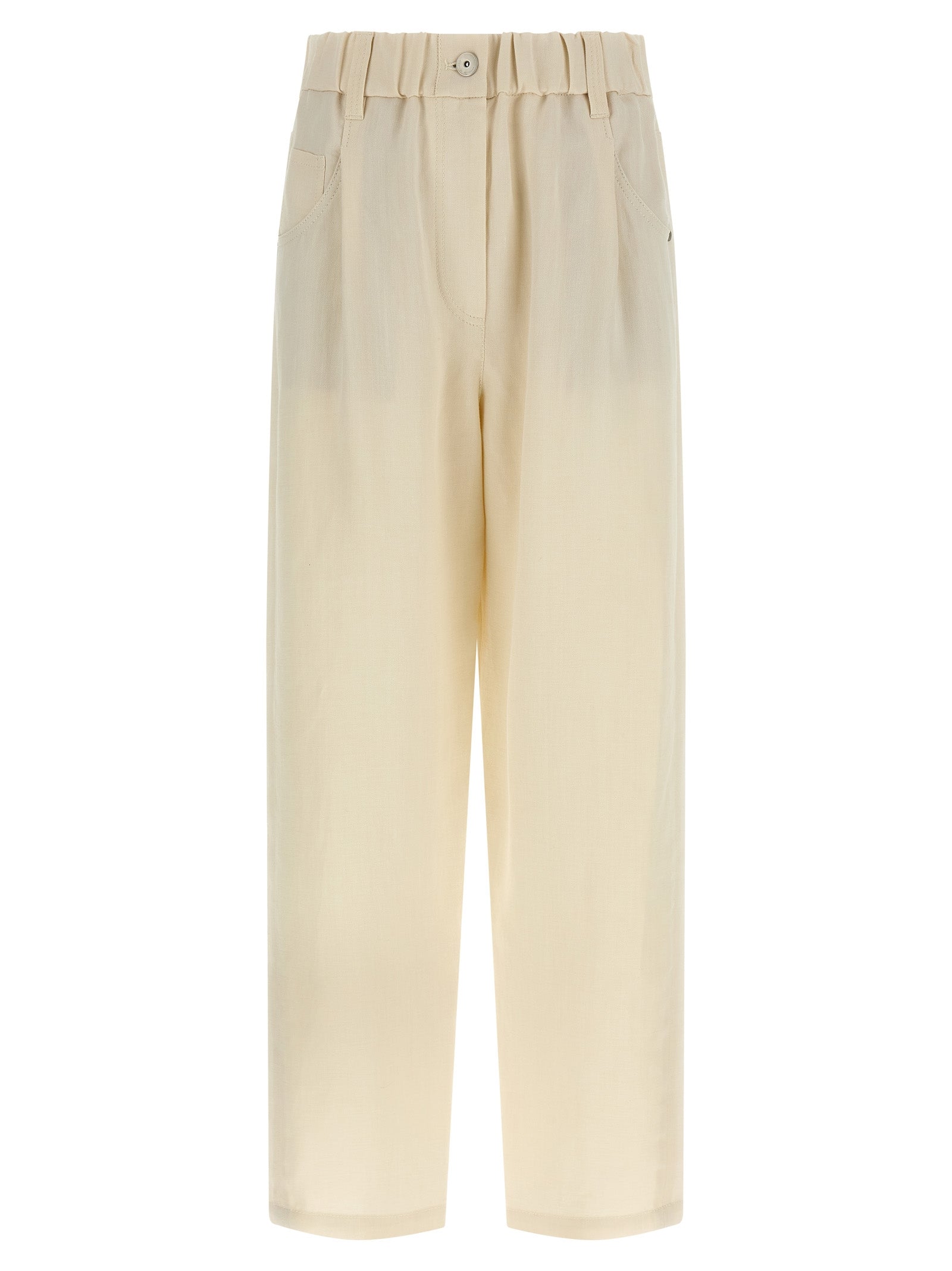 Brunello Cucinelli Women Linen Trousers BRUNELLO CUCINELLI