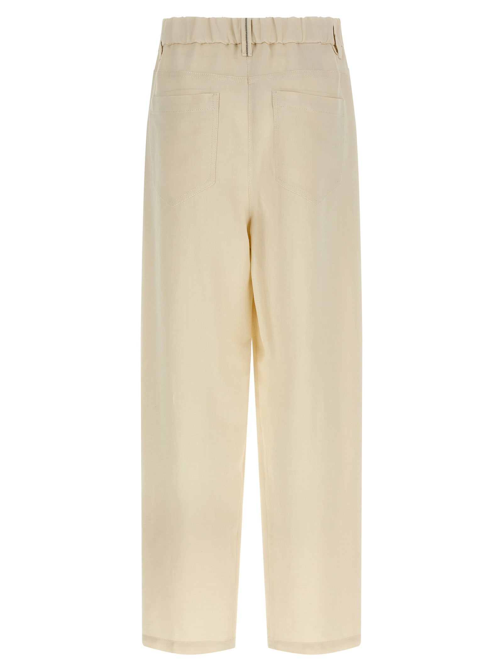 Brunello Cucinelli Women Linen Trousers BRUNELLO CUCINELLI