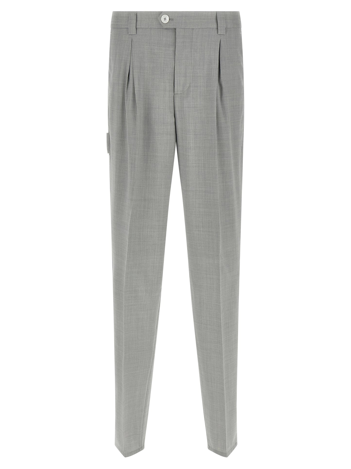 Brunello Cucinelli Men Mélange Wool Pants BRUNELLO CUCINELLI