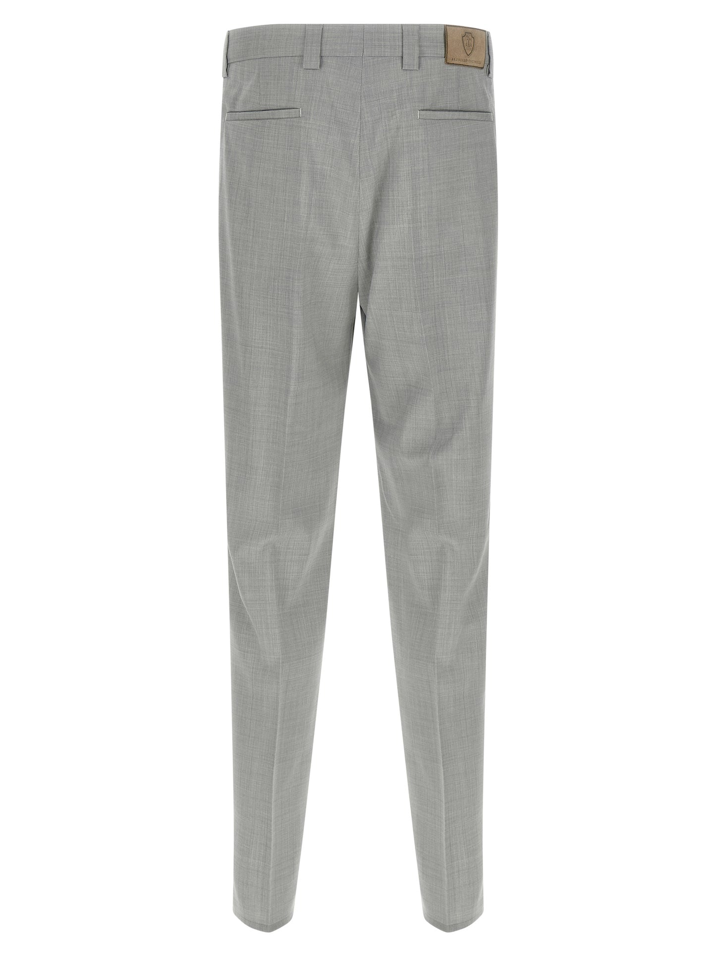 Brunello Cucinelli Men Mélange Wool Pants BRUNELLO CUCINELLI