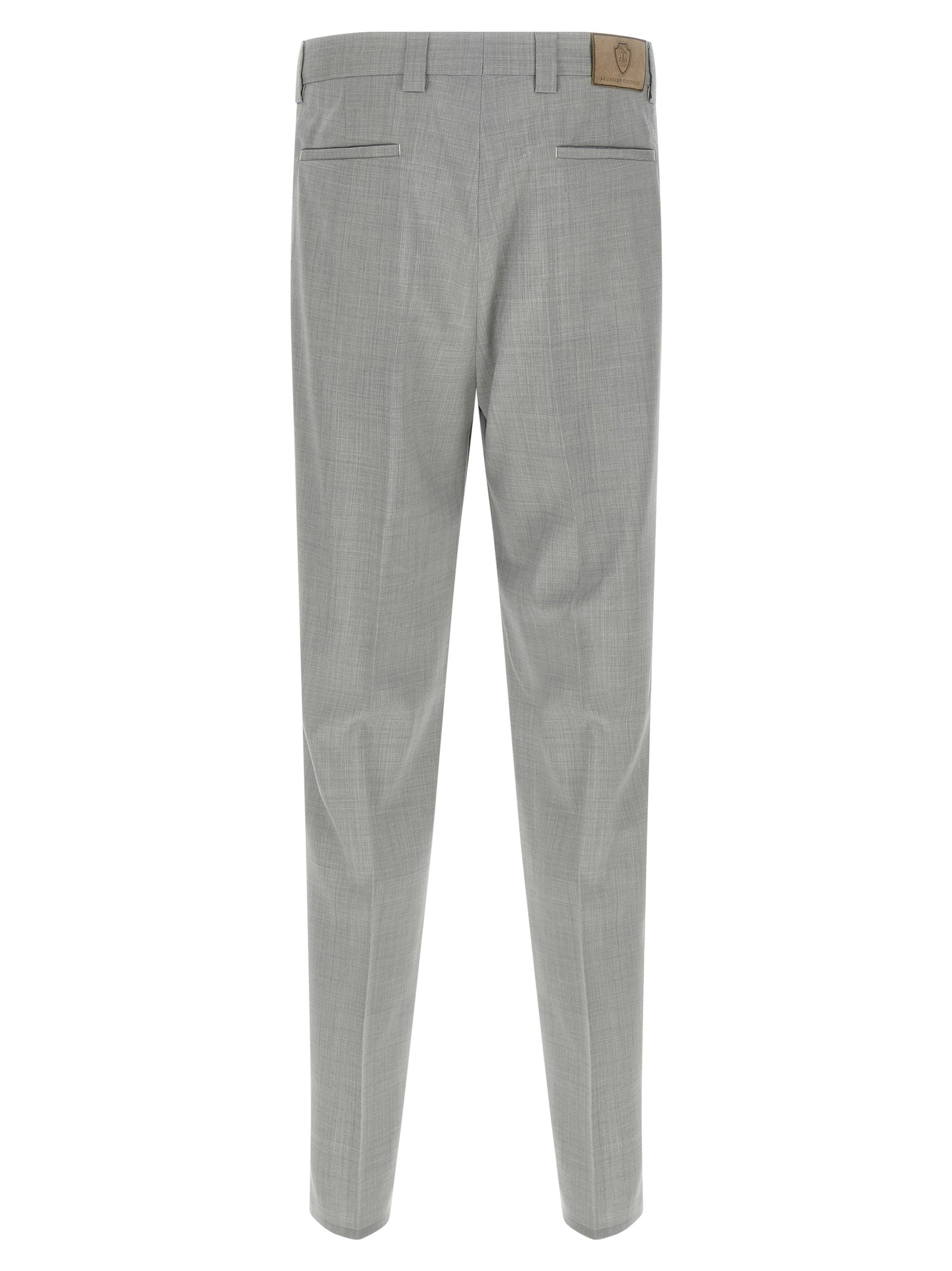 Brunello Cucinelli Men Mélange Wool Pants BRUNELLO CUCINELLI
