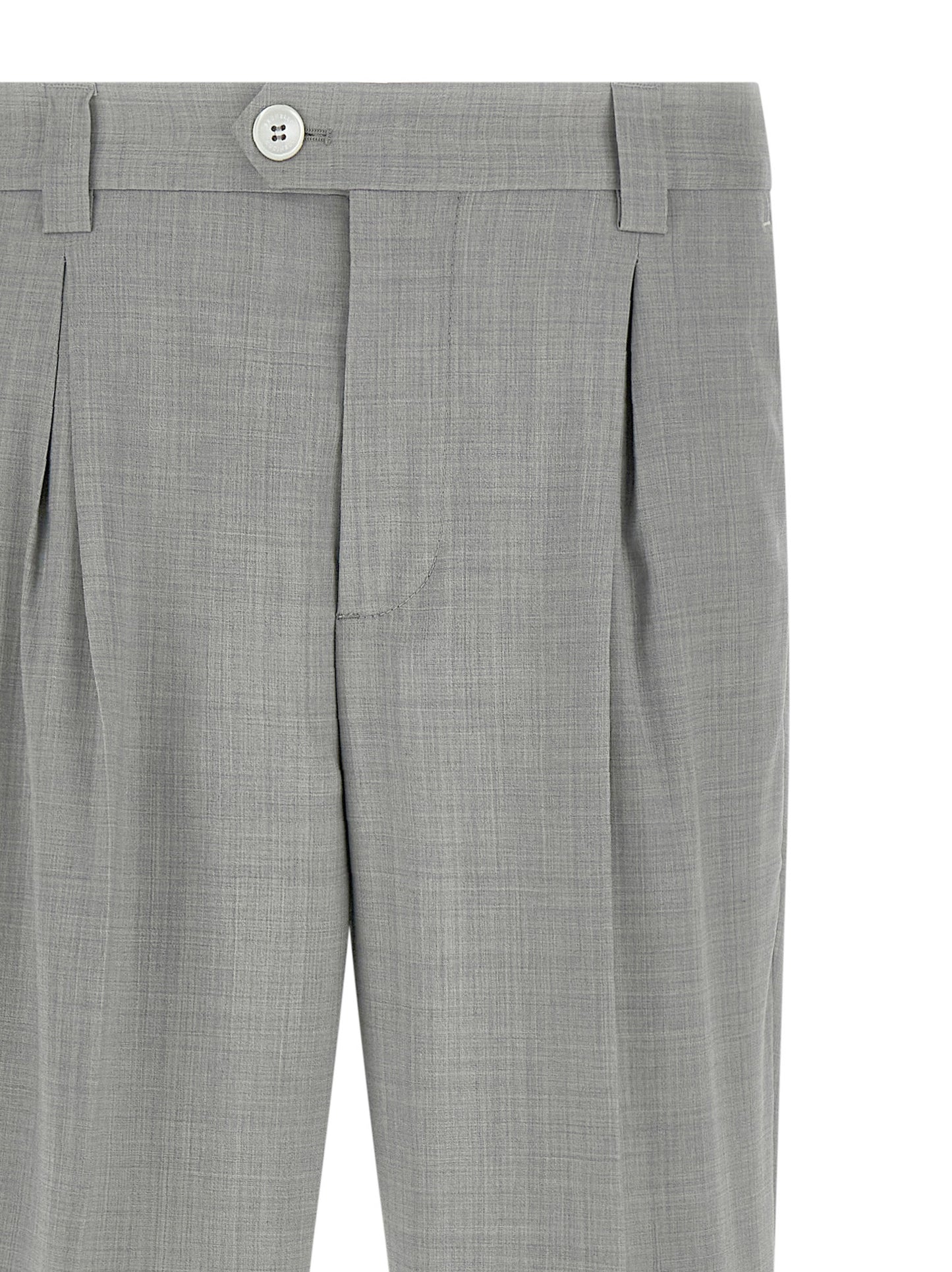 Brunello Cucinelli Men Mélange Wool Pants BRUNELLO CUCINELLI