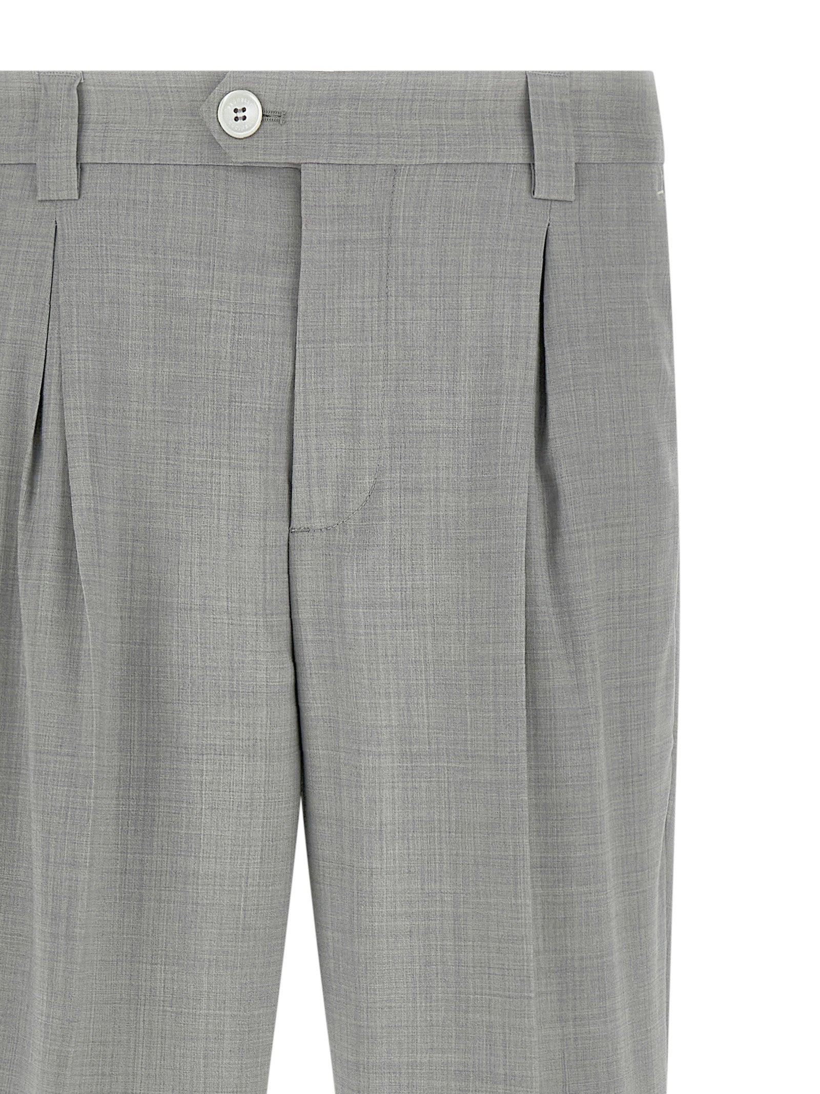 Brunello Cucinelli Men Mélange Wool Pants BRUNELLO CUCINELLI