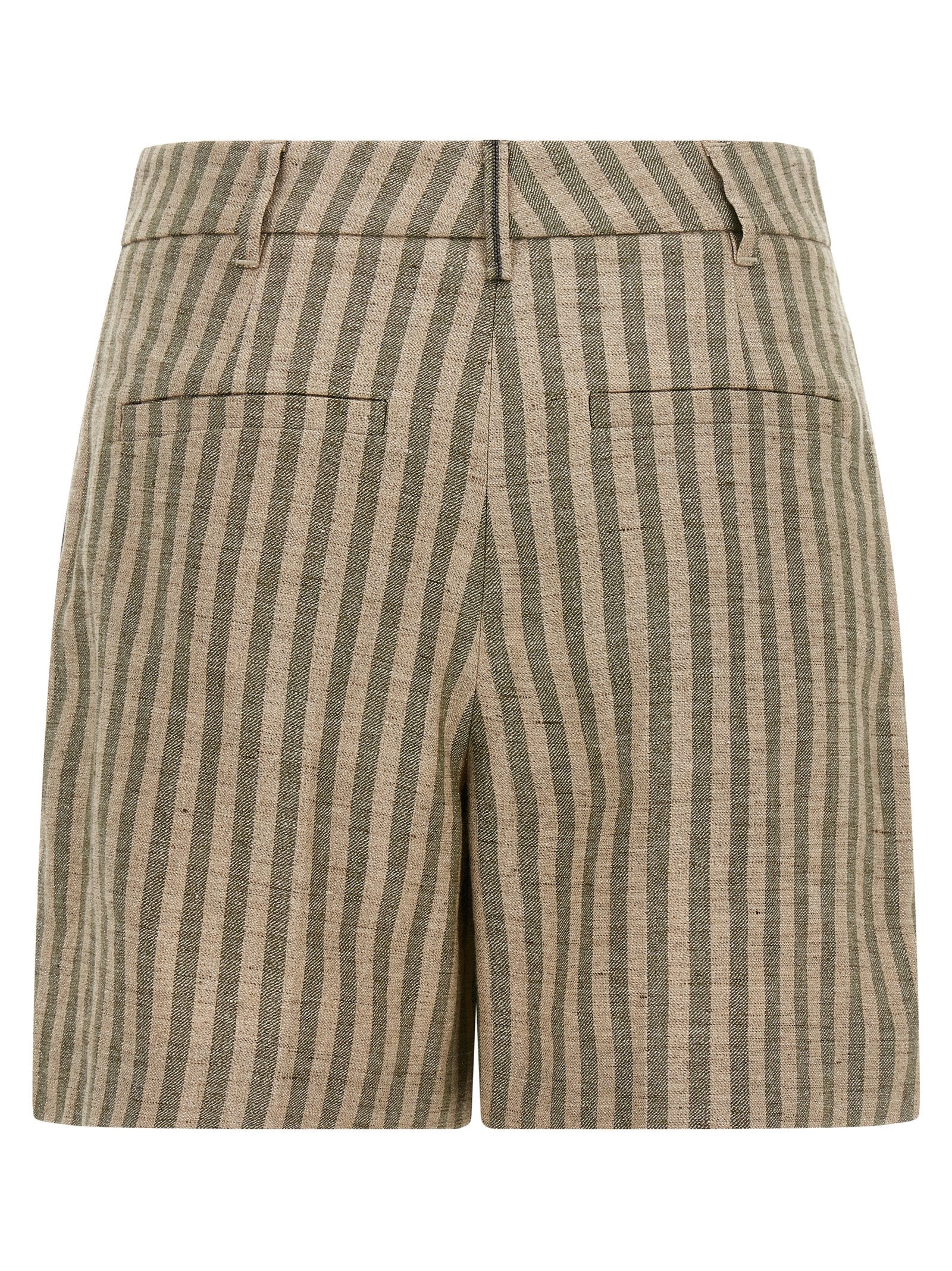 Brunello Cucinelli Women Striped Bermuda Shorts BRUNELLO CUCINELLI