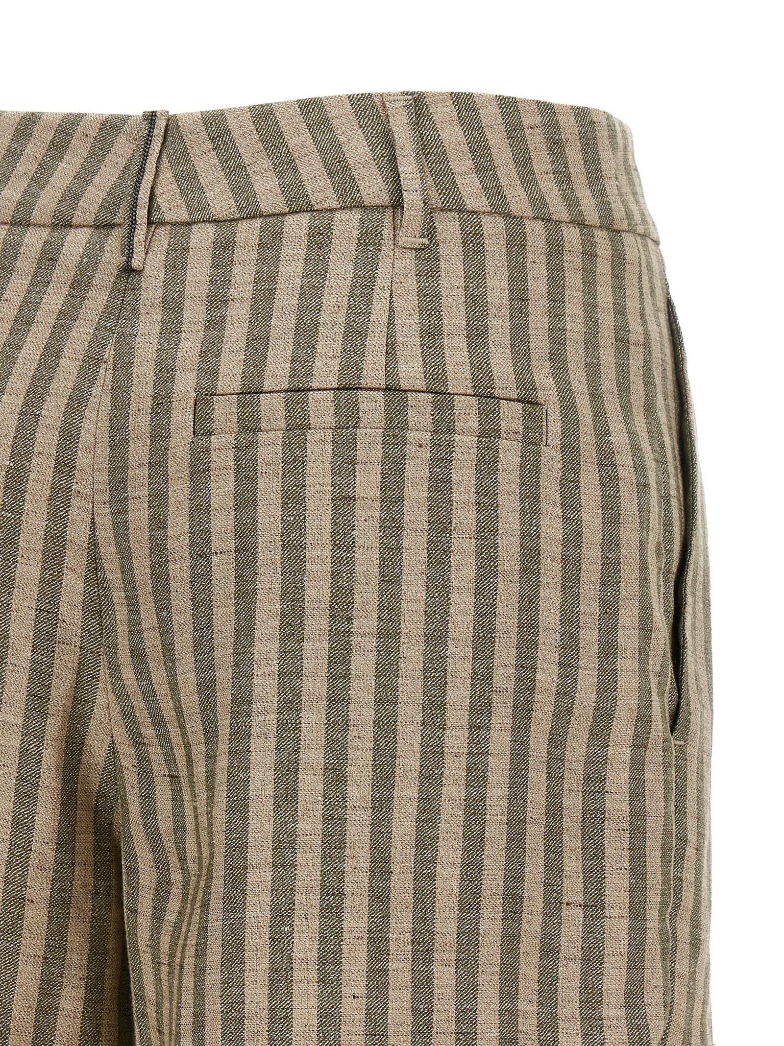 Brunello Cucinelli Women Striped Bermuda Shorts BRUNELLO CUCINELLI