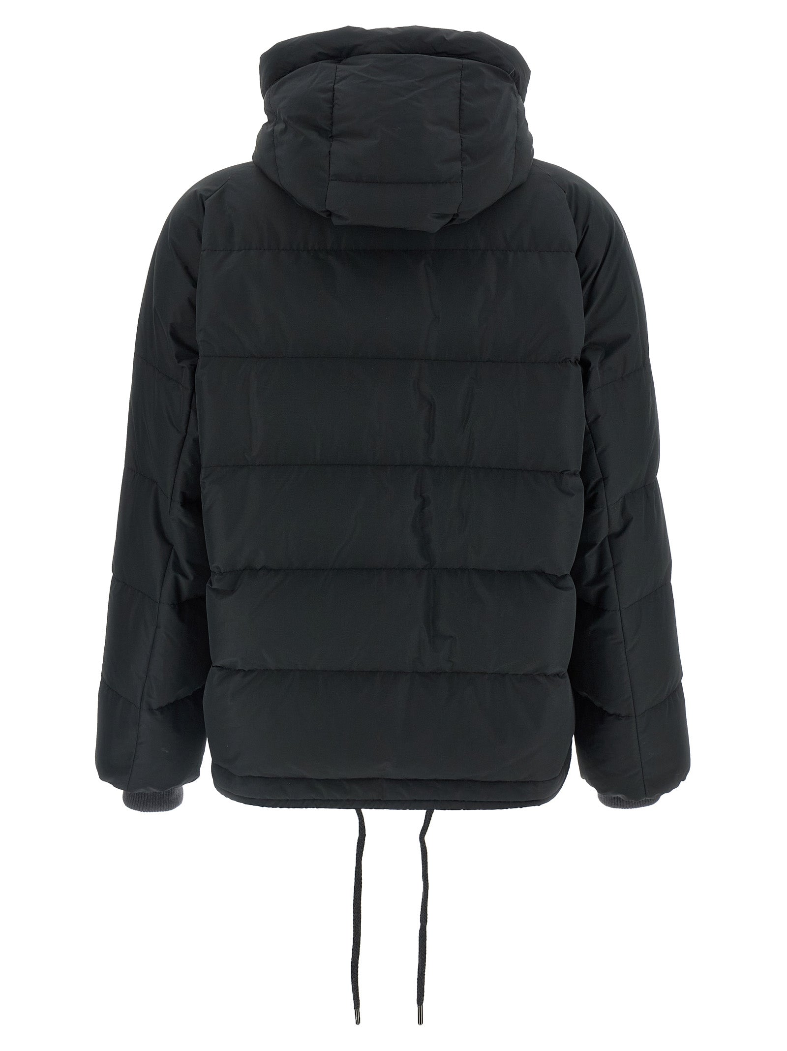 Brunello Cucinelli Women Down Jacket With Knit And Jewel Details BRUNELLO CUCINELLI