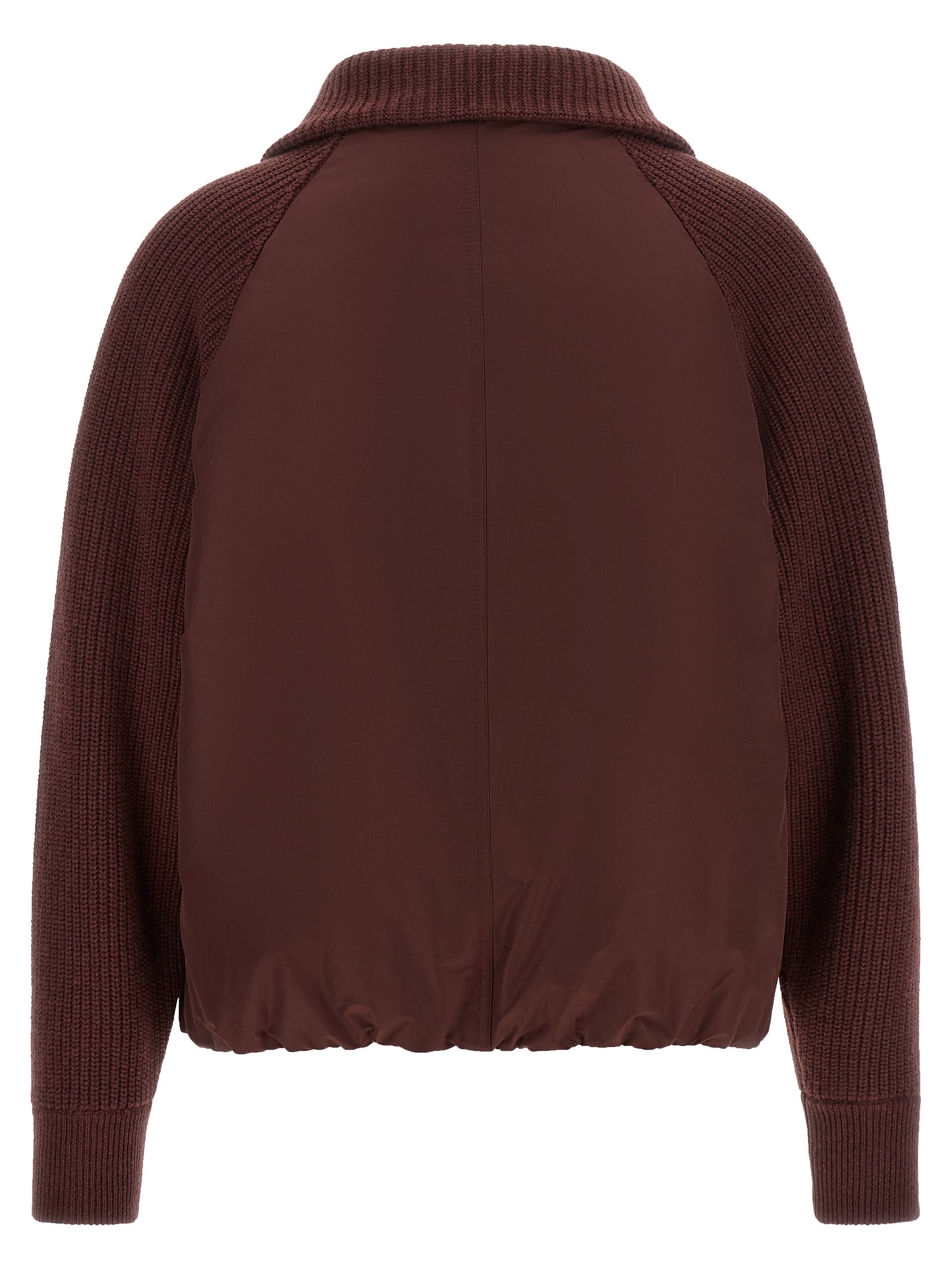 Brunello Cucinelli Women 'Shiny Zipper Pull' Down Jacket BRUNELLO CUCINELLI