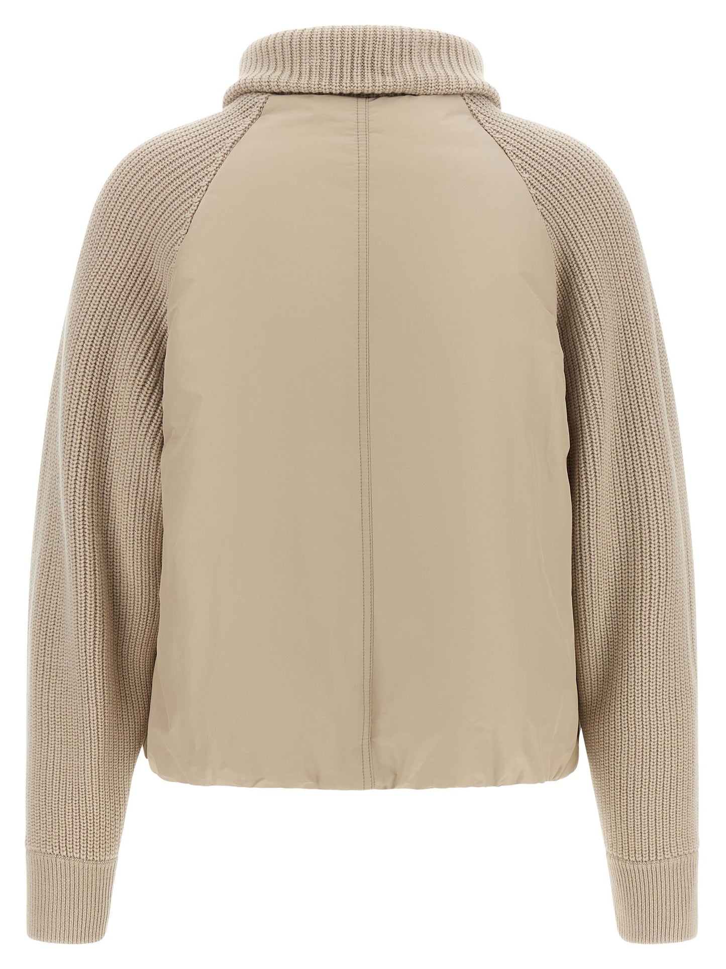 Brunello Cucinelli Women Knit Insert Down Jacket BRUNELLO CUCINELLI