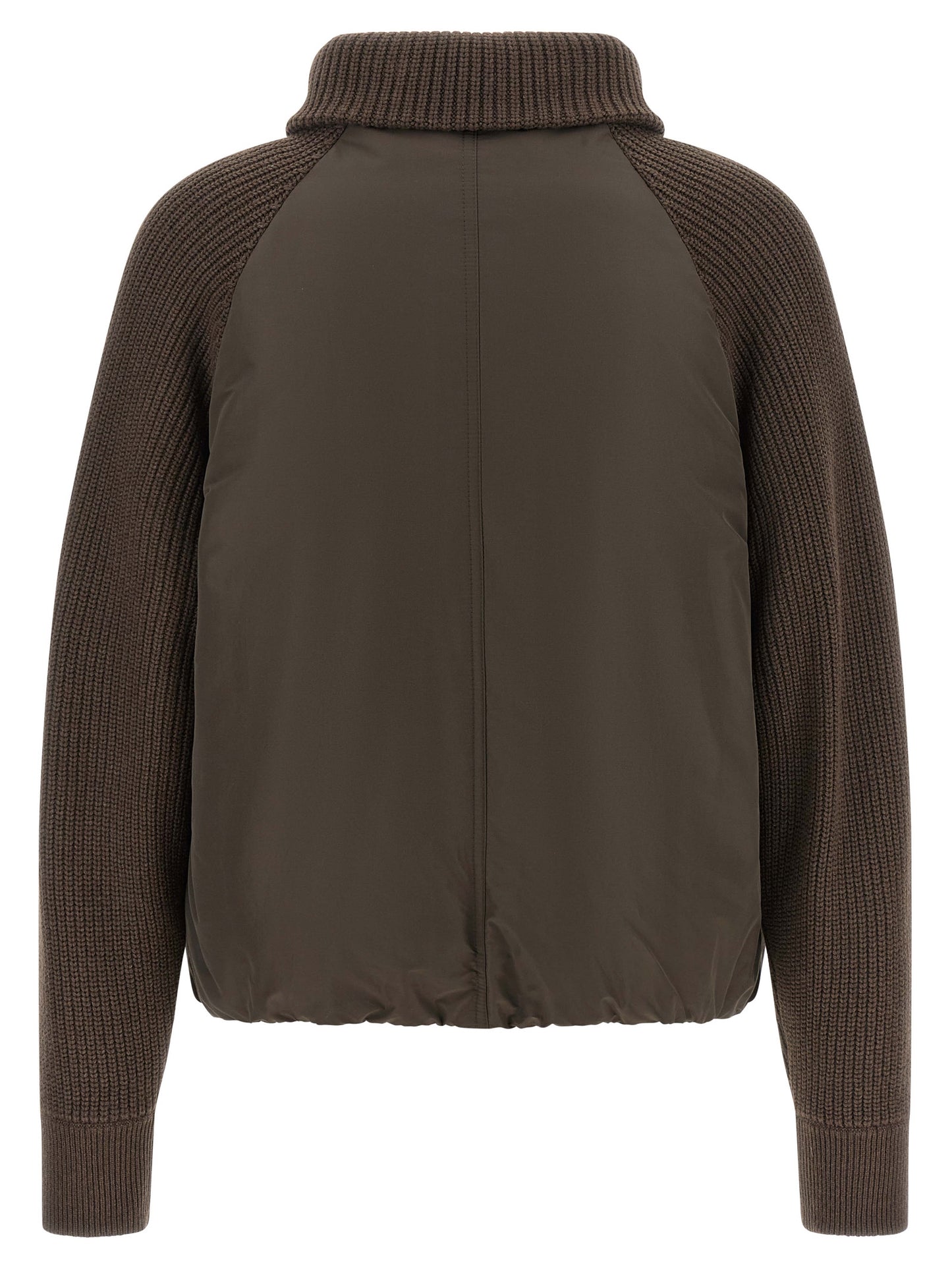 Brunello Cucinelli Women Knit Insert Down Jacket BRUNELLO CUCINELLI