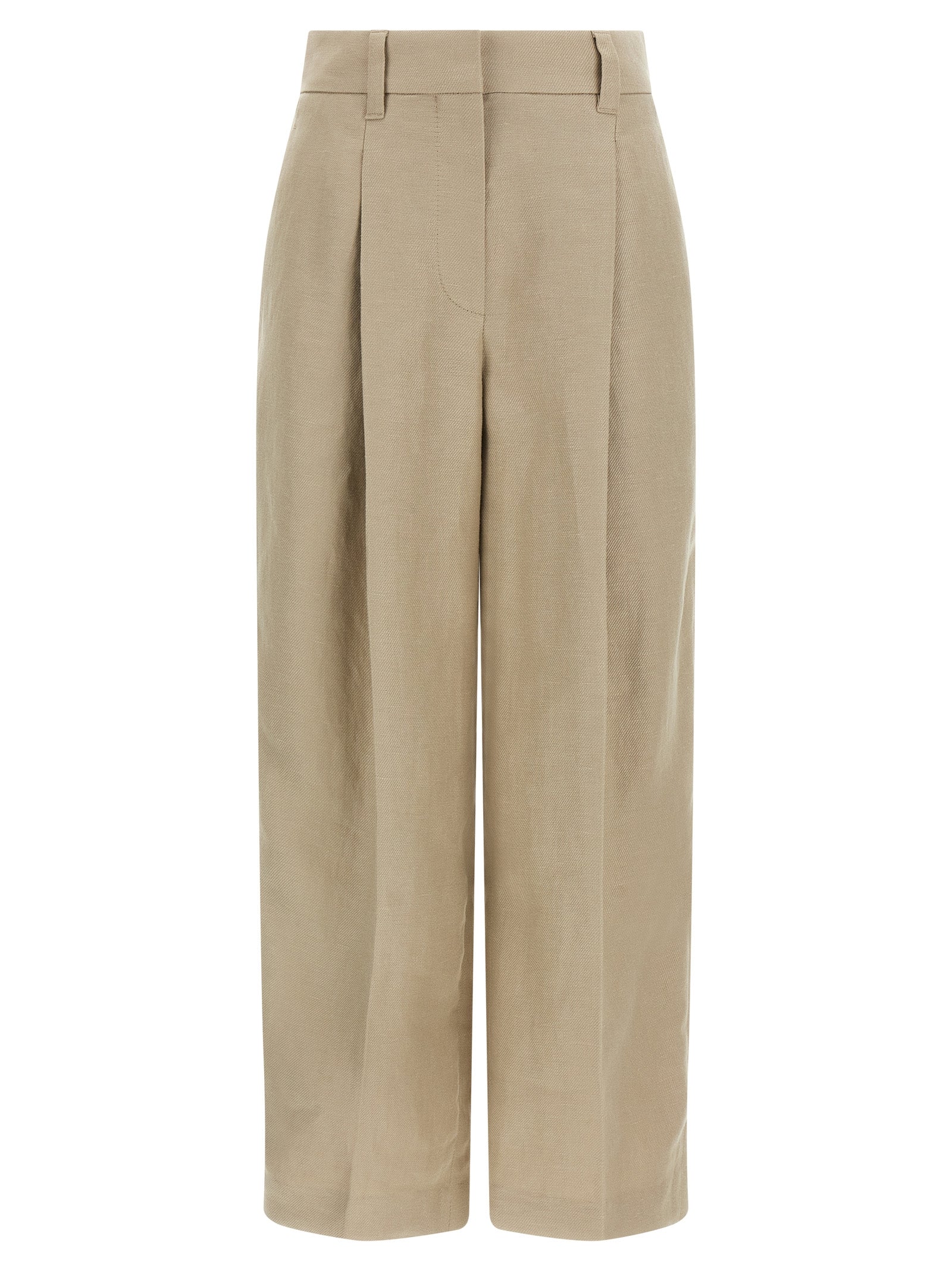 Brunello Cucinelli Women Linen Trousers BRUNELLO CUCINELLI