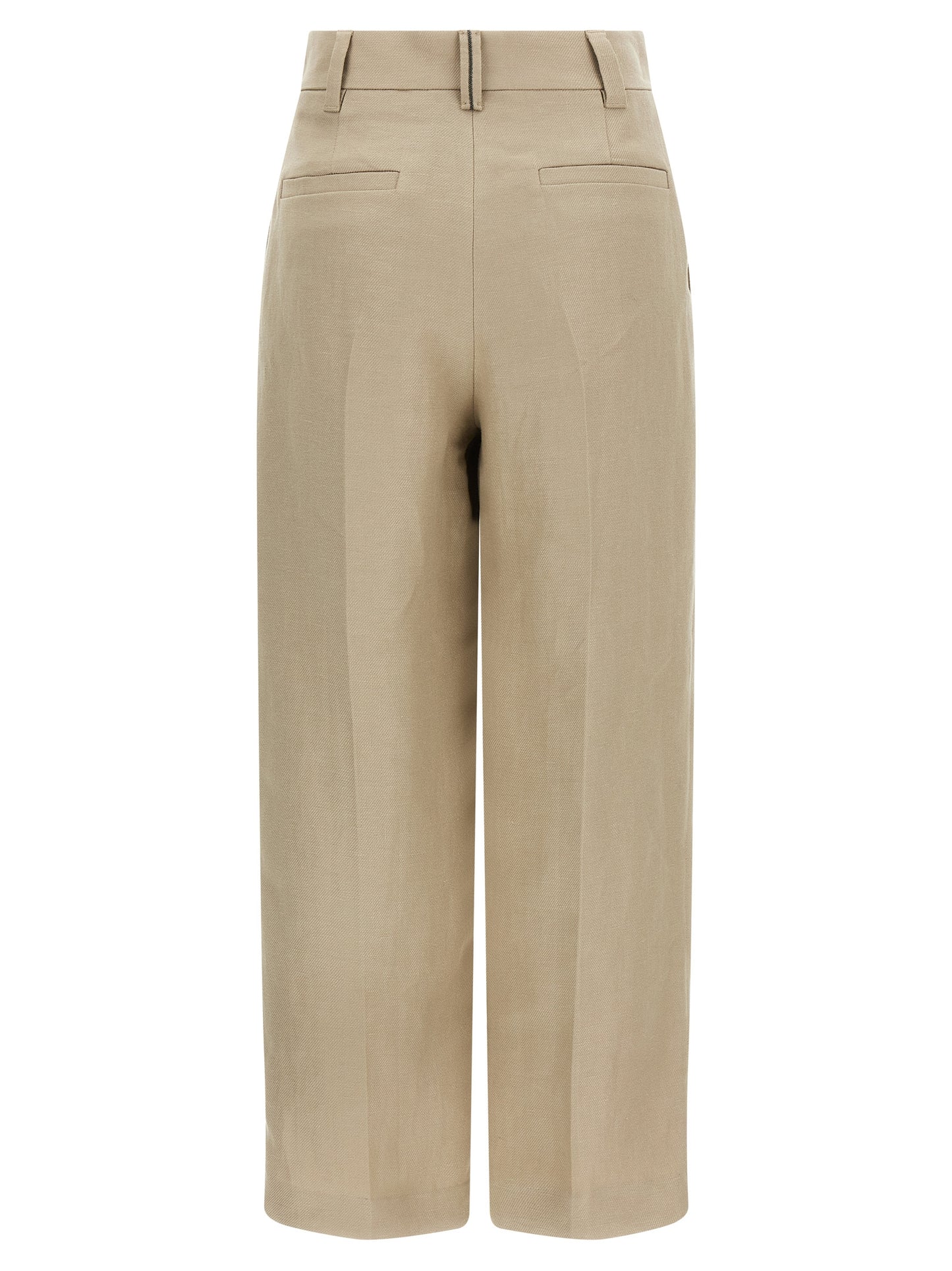 Brunello Cucinelli Women Linen Trousers BRUNELLO CUCINELLI