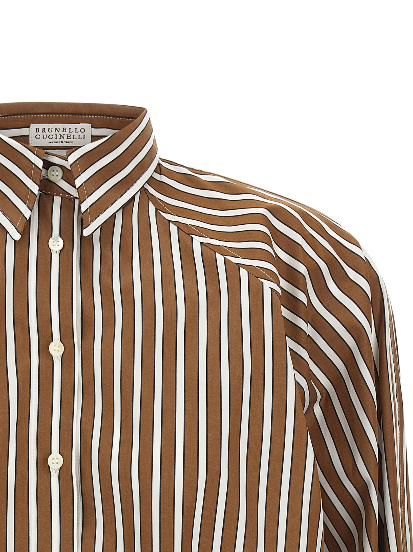 Brunello Cucinelli Women 'Shadow' Striped Shirt BRUNELLO CUCINELLI